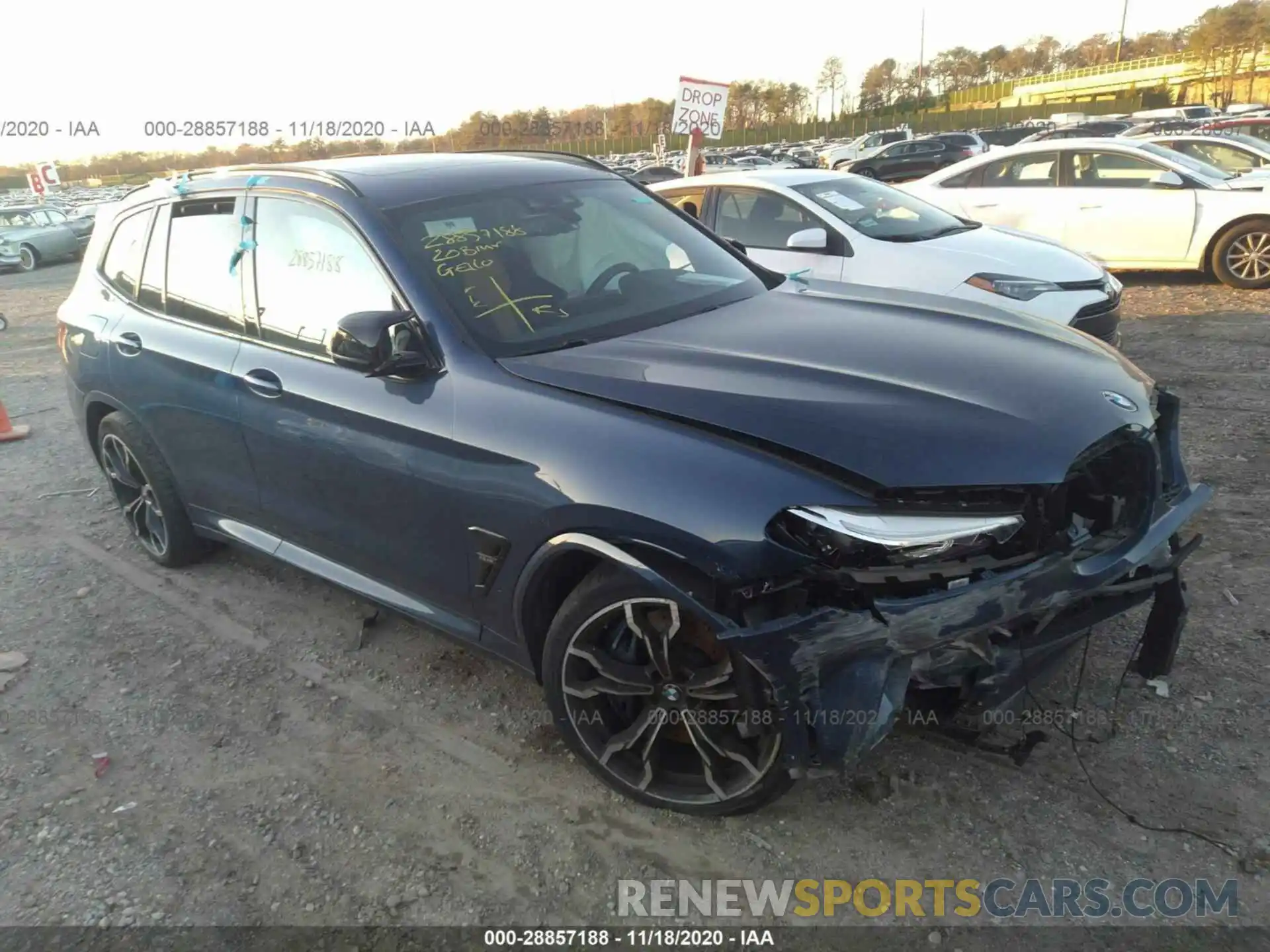 1 Фотография поврежденного автомобиля 5YMTS0C09L9B70144 BMW X3 M 2020