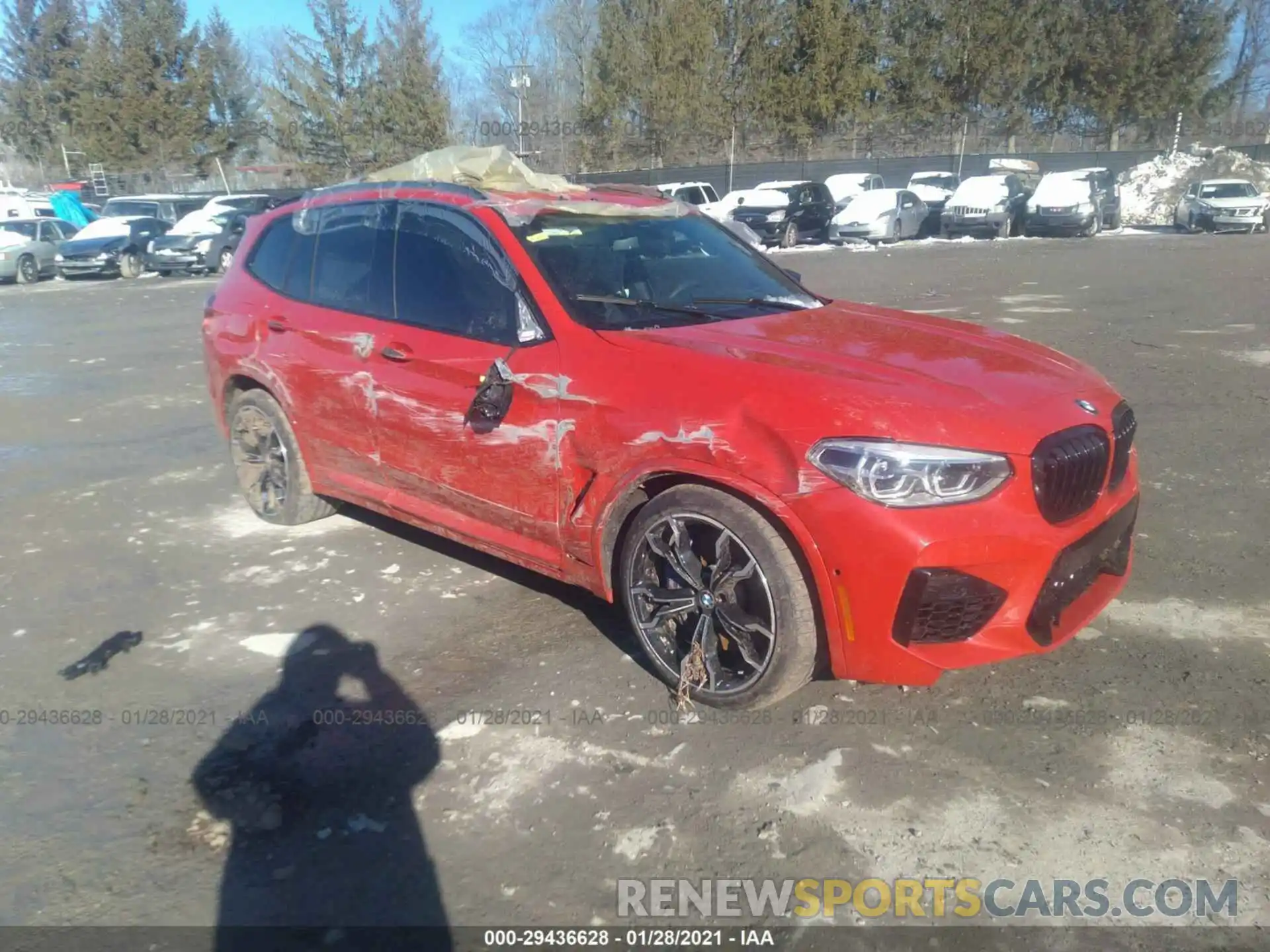 1 Photograph of a damaged car 5YMTS0C0XL9B63896 BMW X3 M 2020