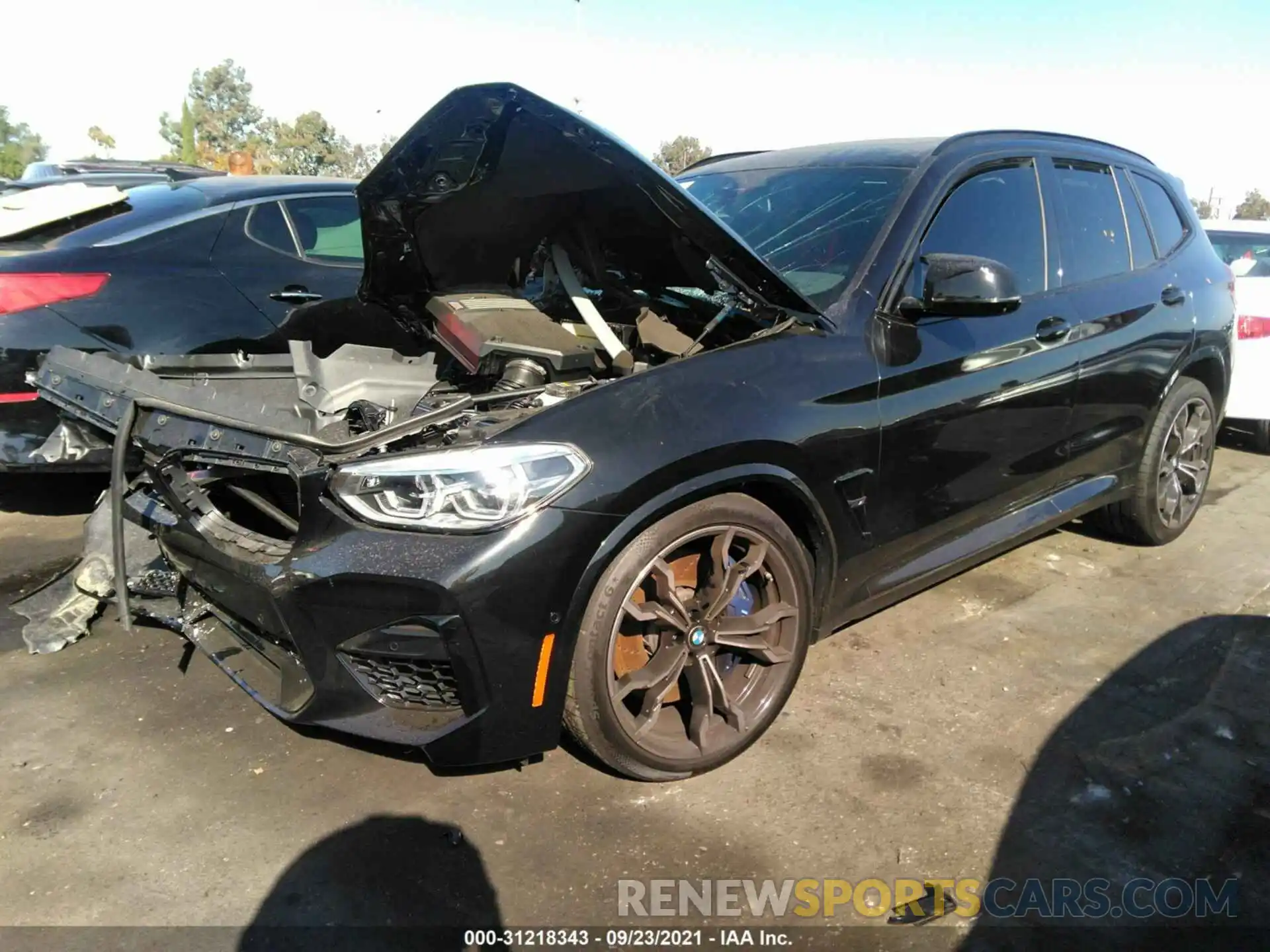 2 Photograph of a damaged car 5YMTS0C00M9H69628 BMW X3 M 2021