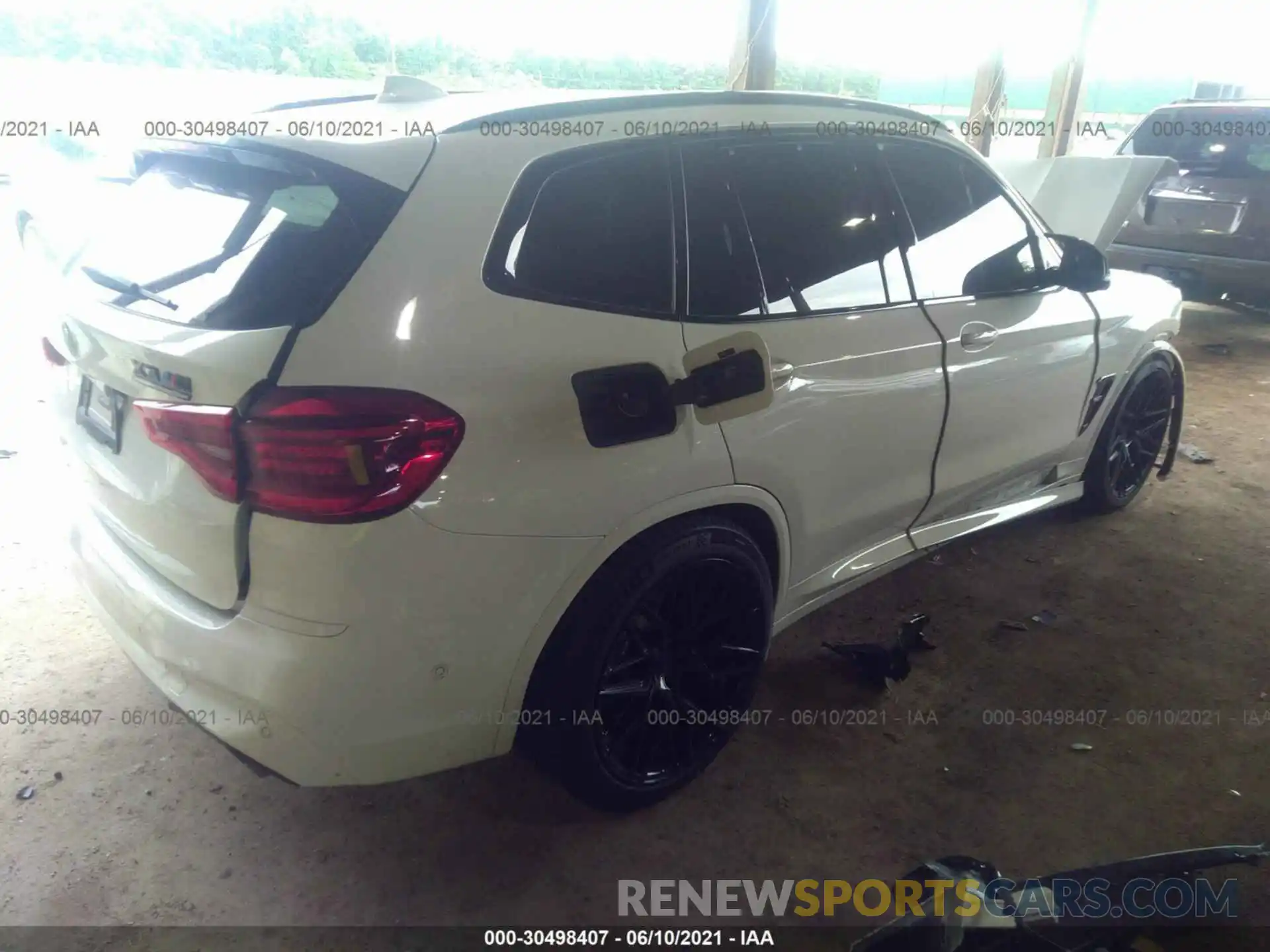 4 Фотография поврежденного автомобиля 5YMTS0C07M9F00011 BMW X3 M 2021