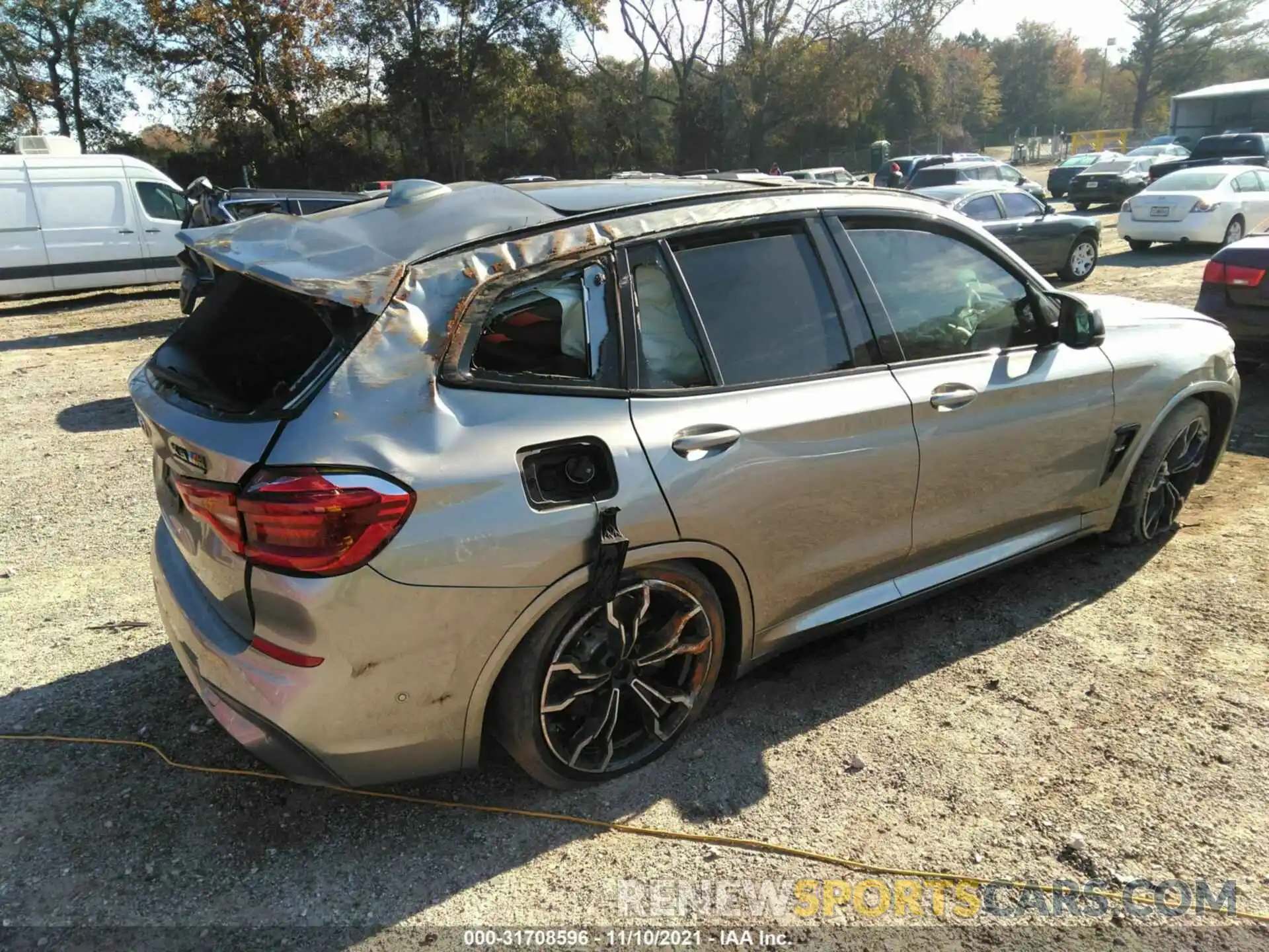 4 Фотография поврежденного автомобиля 5YMTS0C08M9F86283 BMW X3 M 2021