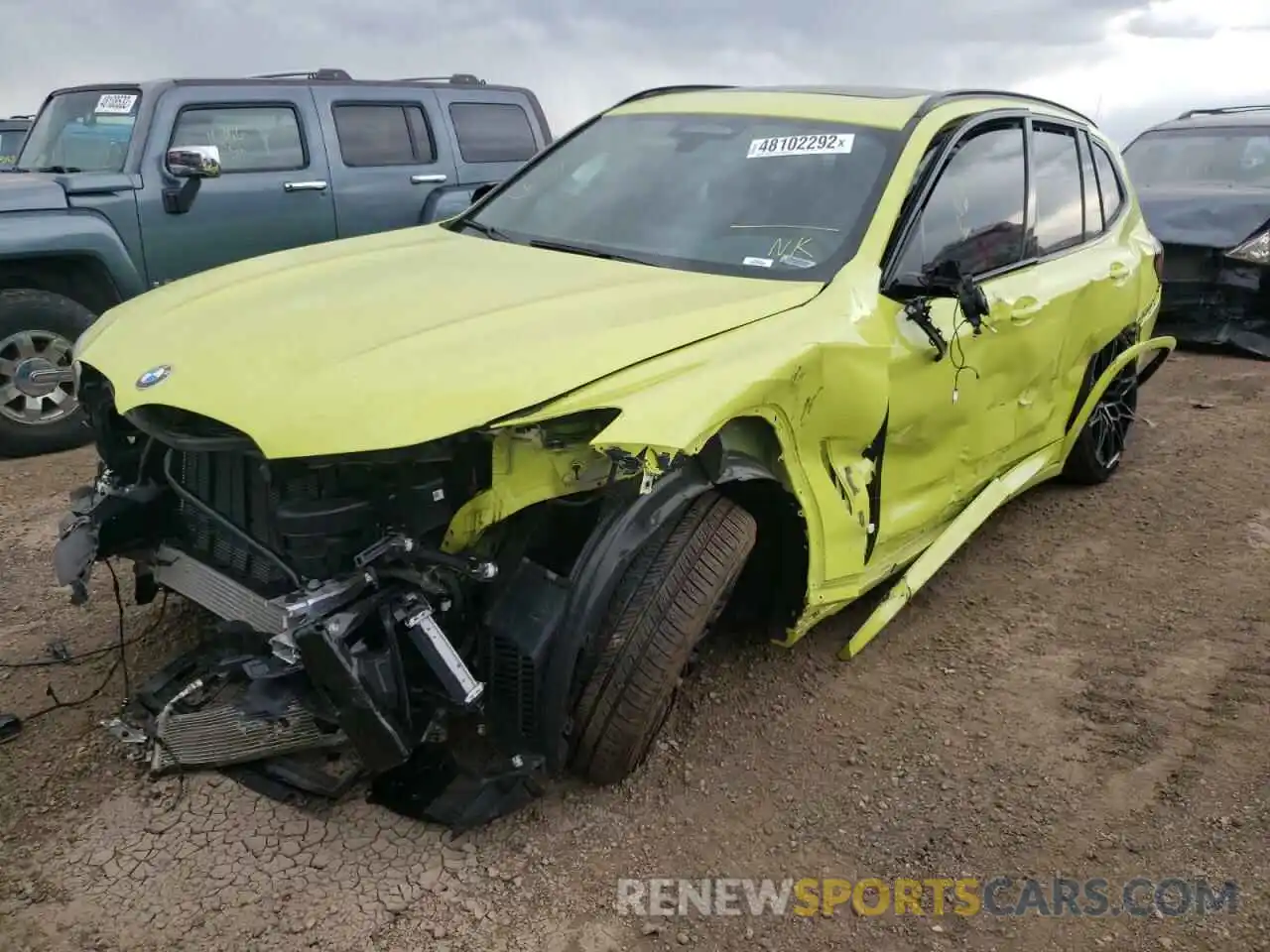 2 Photograph of a damaged car 5YM13EC01N9K40978 BMW X3 M 2022