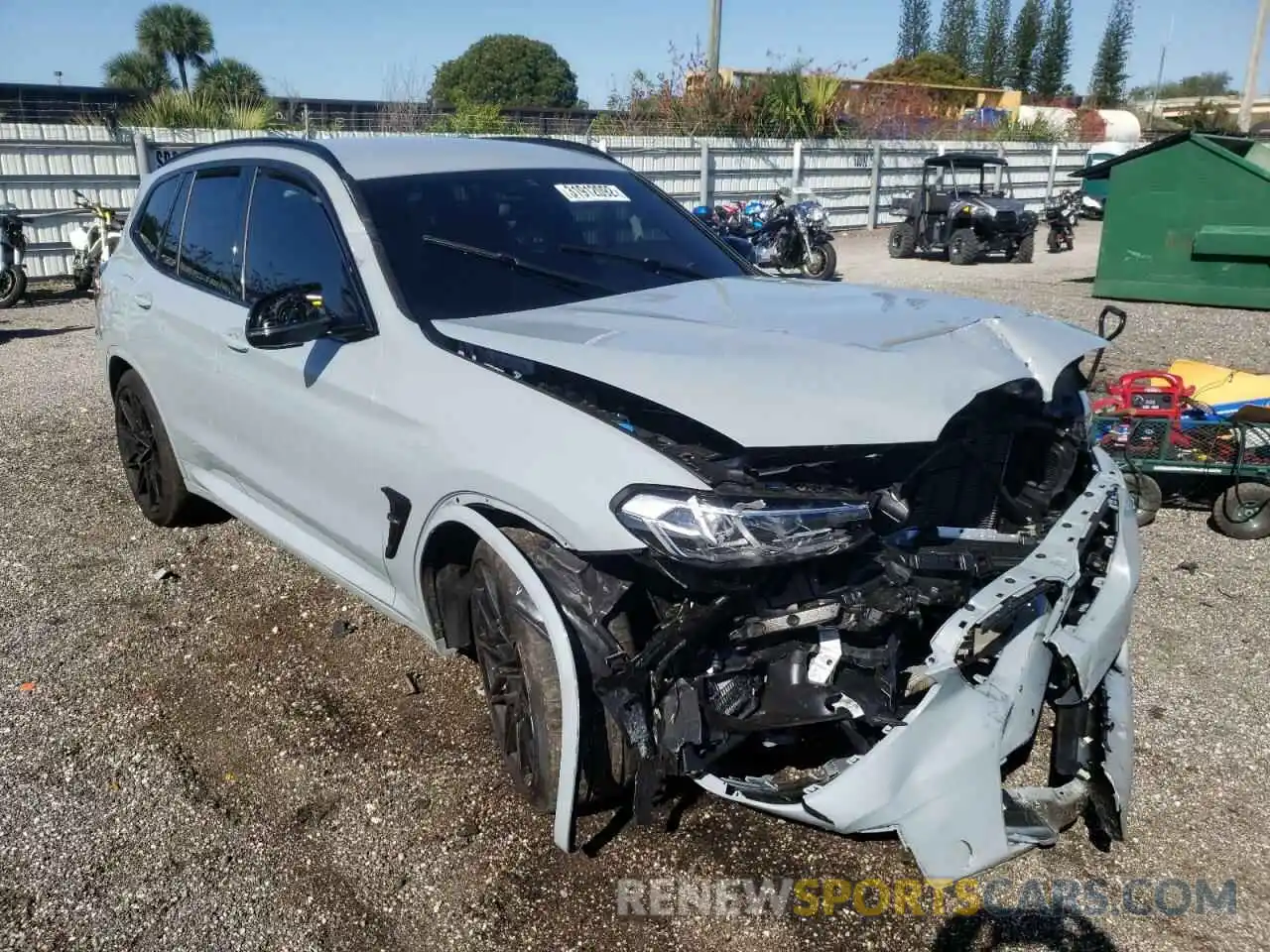 1 Photograph of a damaged car 5YM13EC04N9J53799 BMW X3 M 2022