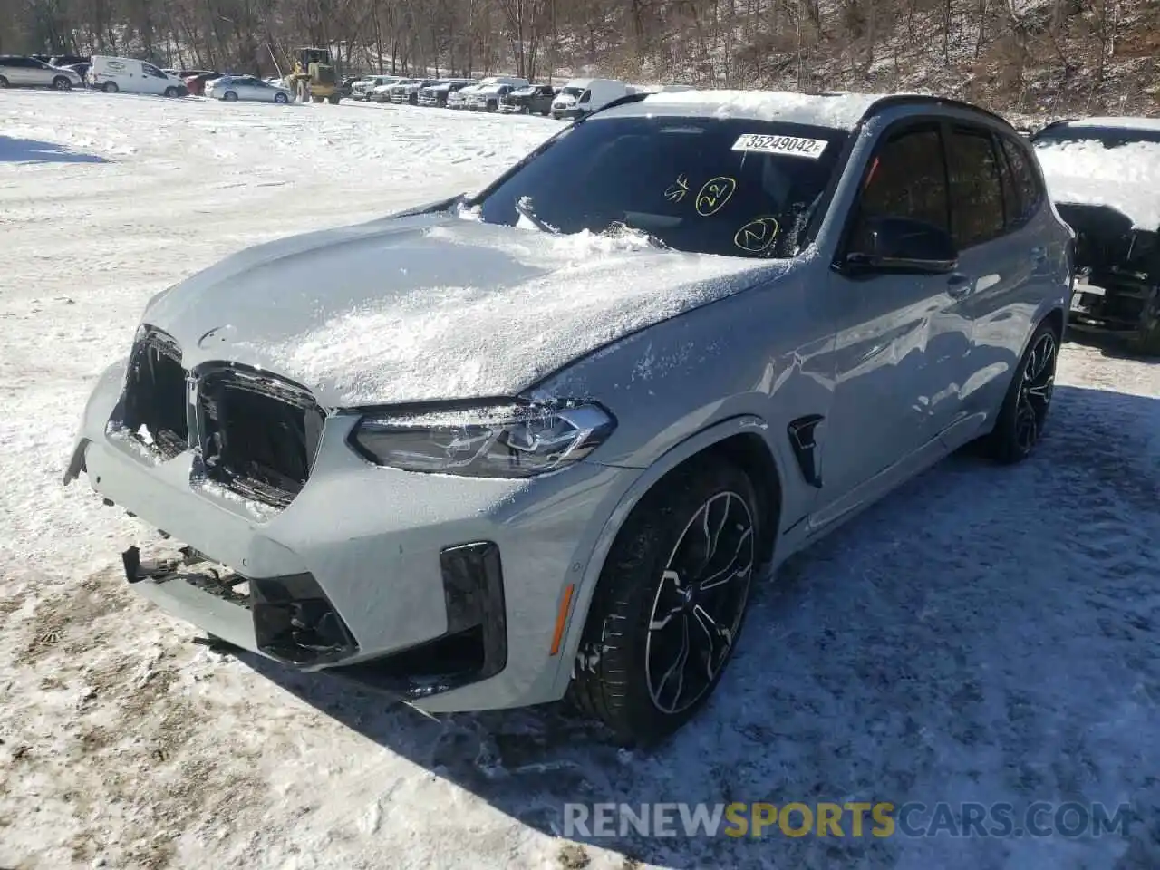 2 Photograph of a damaged car 5YM13EC06N9J41816 BMW X3 M 2022