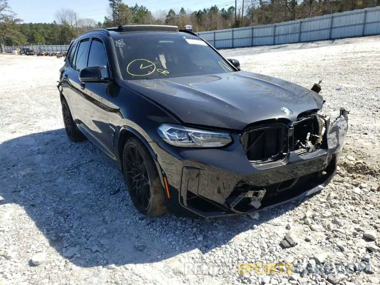 1 Photograph of a damaged car 5YM13EC06N9K41513 BMW X3 M 2022