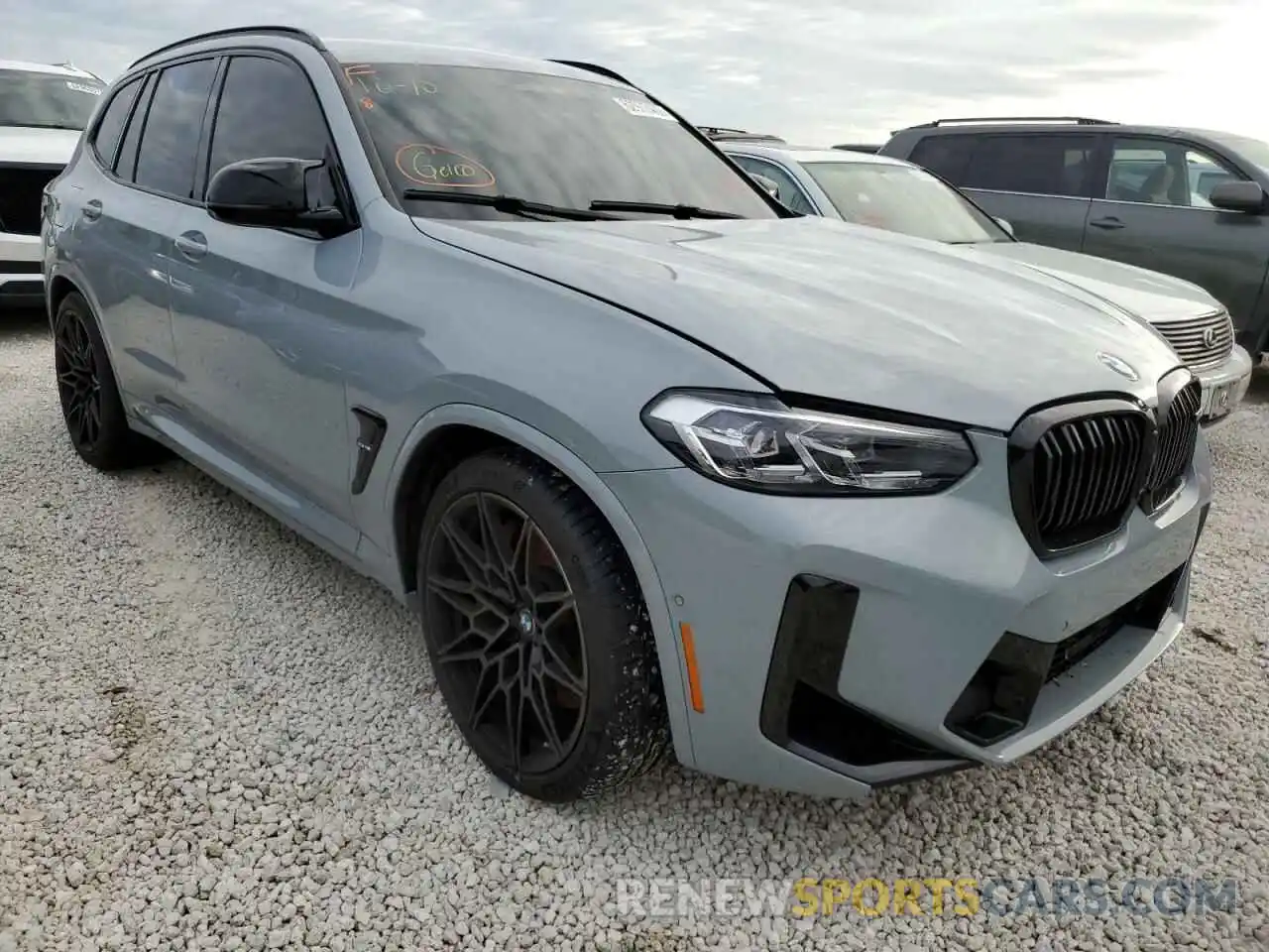 1 Photograph of a damaged car 5YM13EC08N9J91018 BMW X3 M 2022