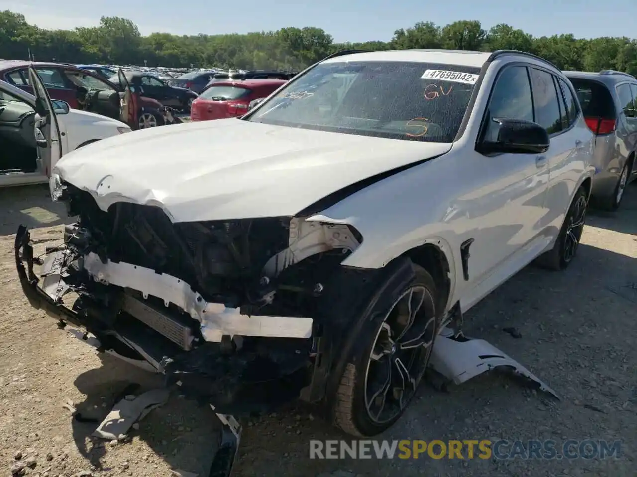 2 Photograph of a damaged car 5YM13EC09N9J63227 BMW X3 M 2022