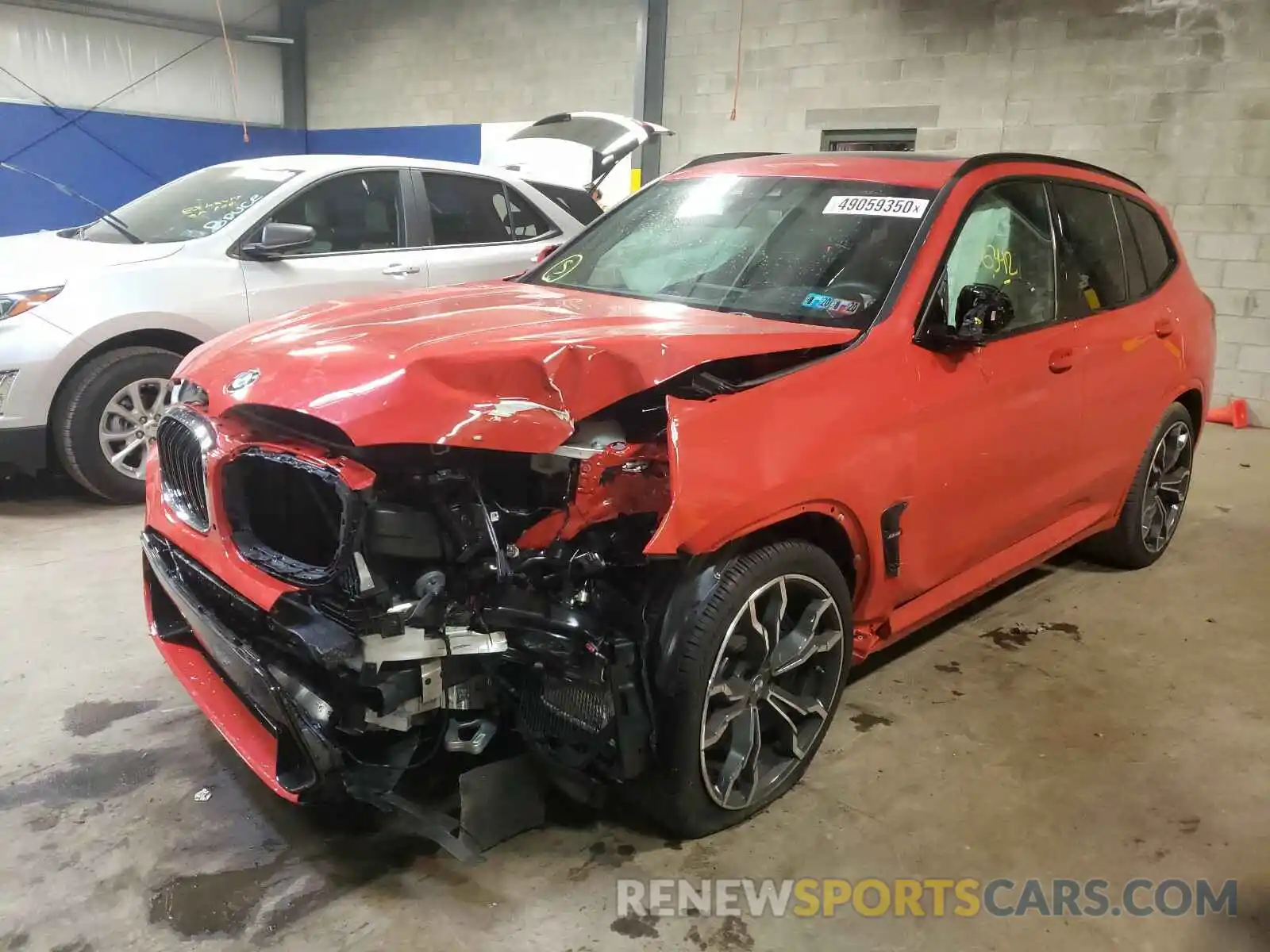 2 Photograph of a damaged car 5YMTS0C07LLT10028 BMW X3 M COMPE 2020