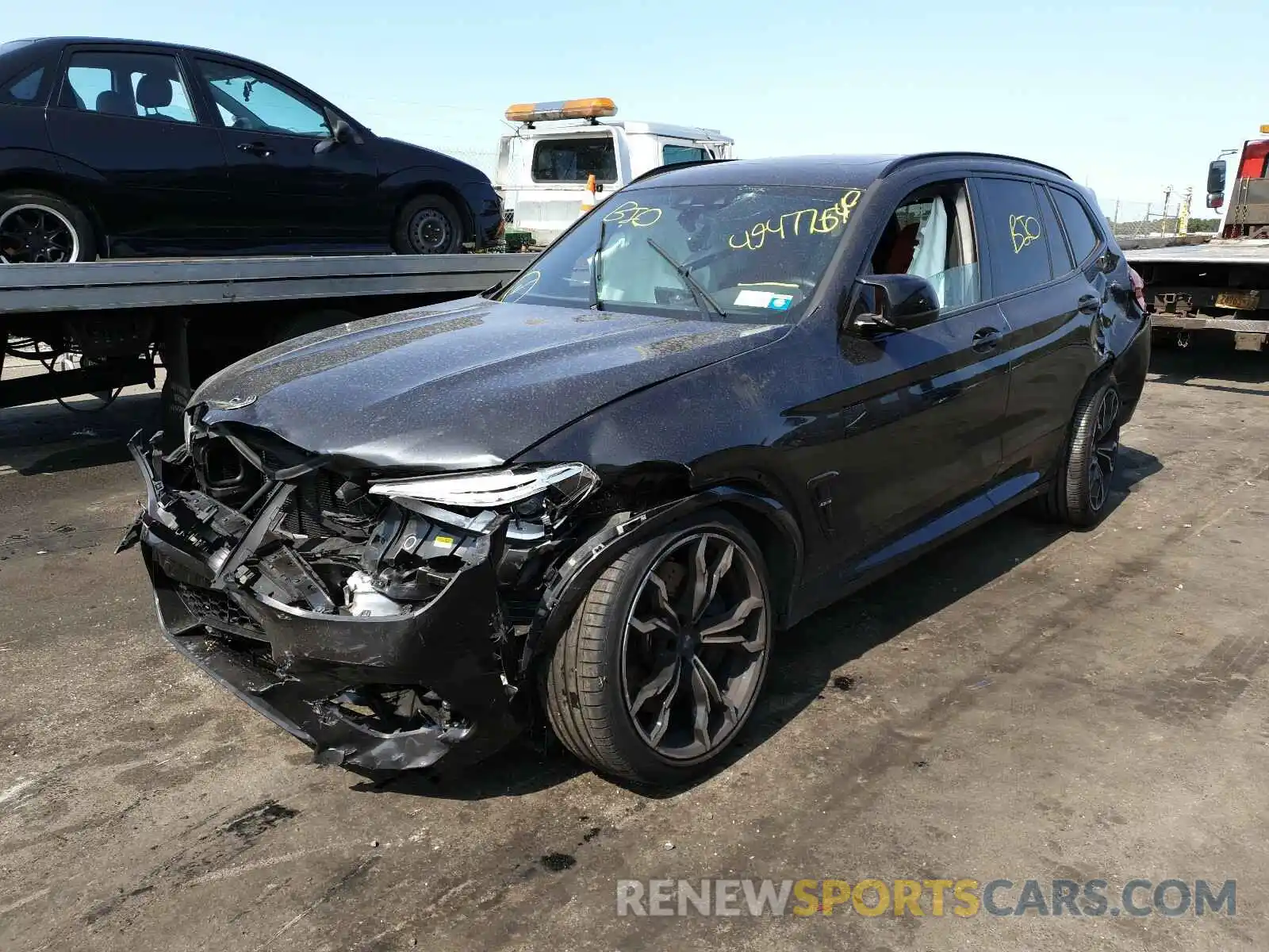 2 Фотография поврежденного автомобиля 5YMTS0C08L9B43971 BMW X3 M COMPE 2020