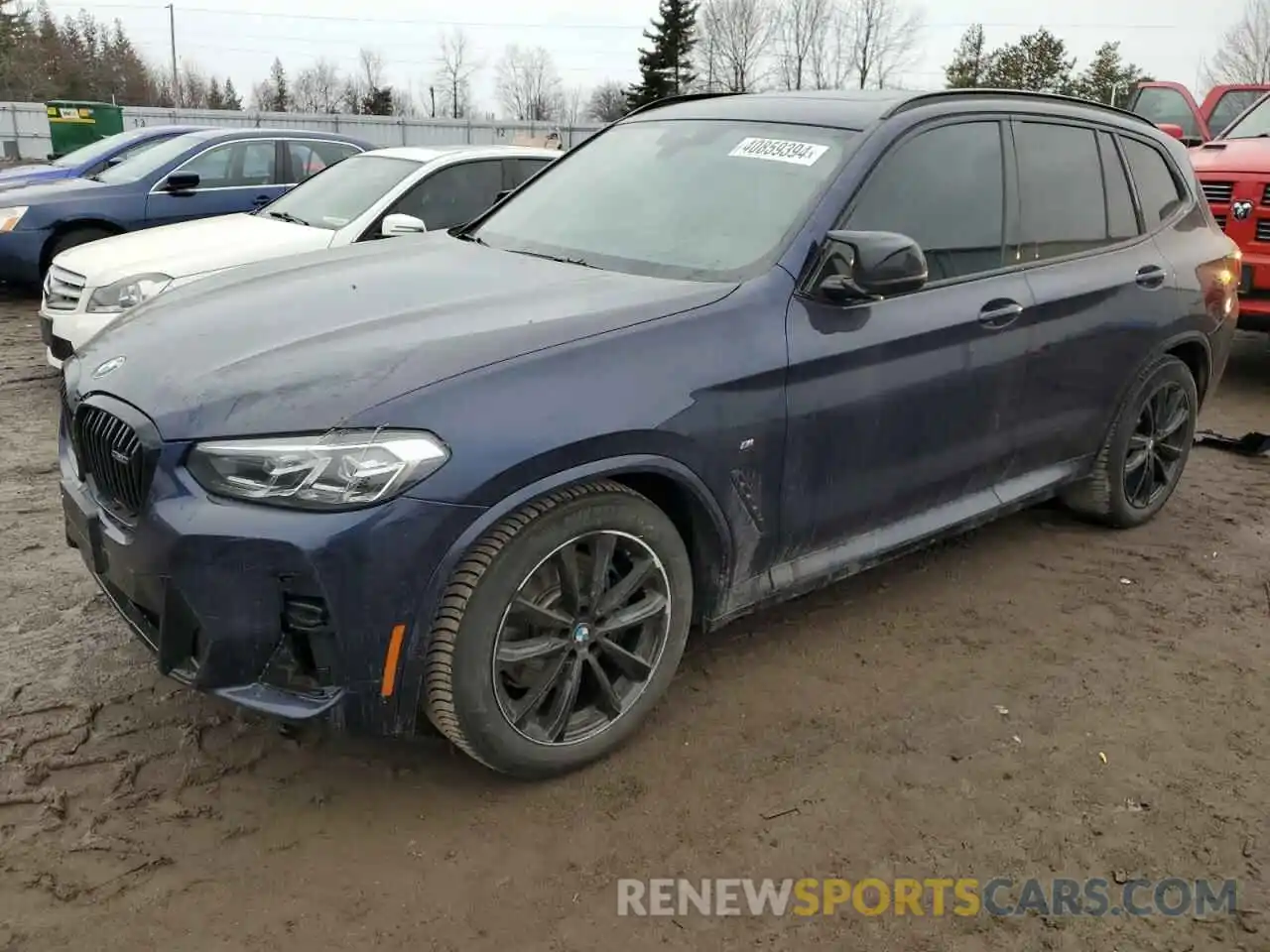 1 Photograph of a damaged car 5UX83DP03P9T08226 BMW X3 M40I 2023