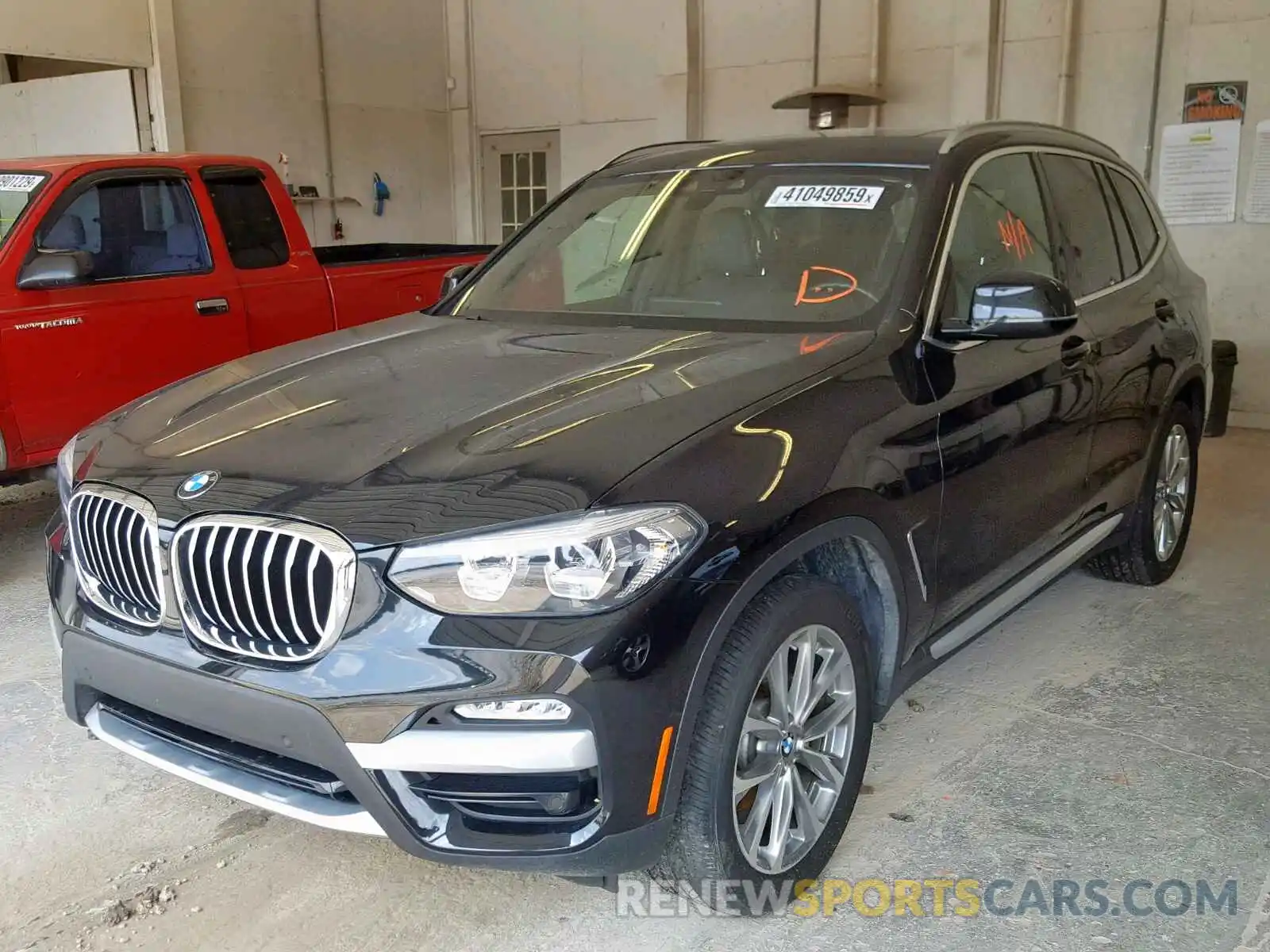 2 Photograph of a damaged car 5UXTR7C50KLE93524 BMW X3 SDRIVE3 2019