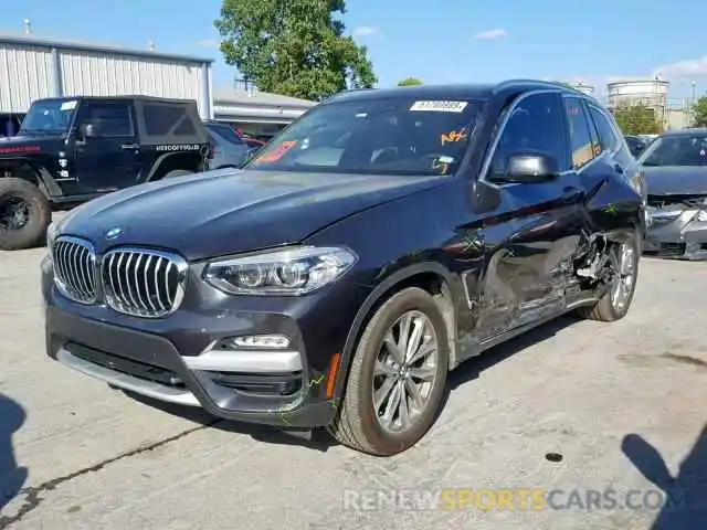 2 Photograph of a damaged car 5UXTR7C51KLE97839 BMW X3 SDRIVE3 2019