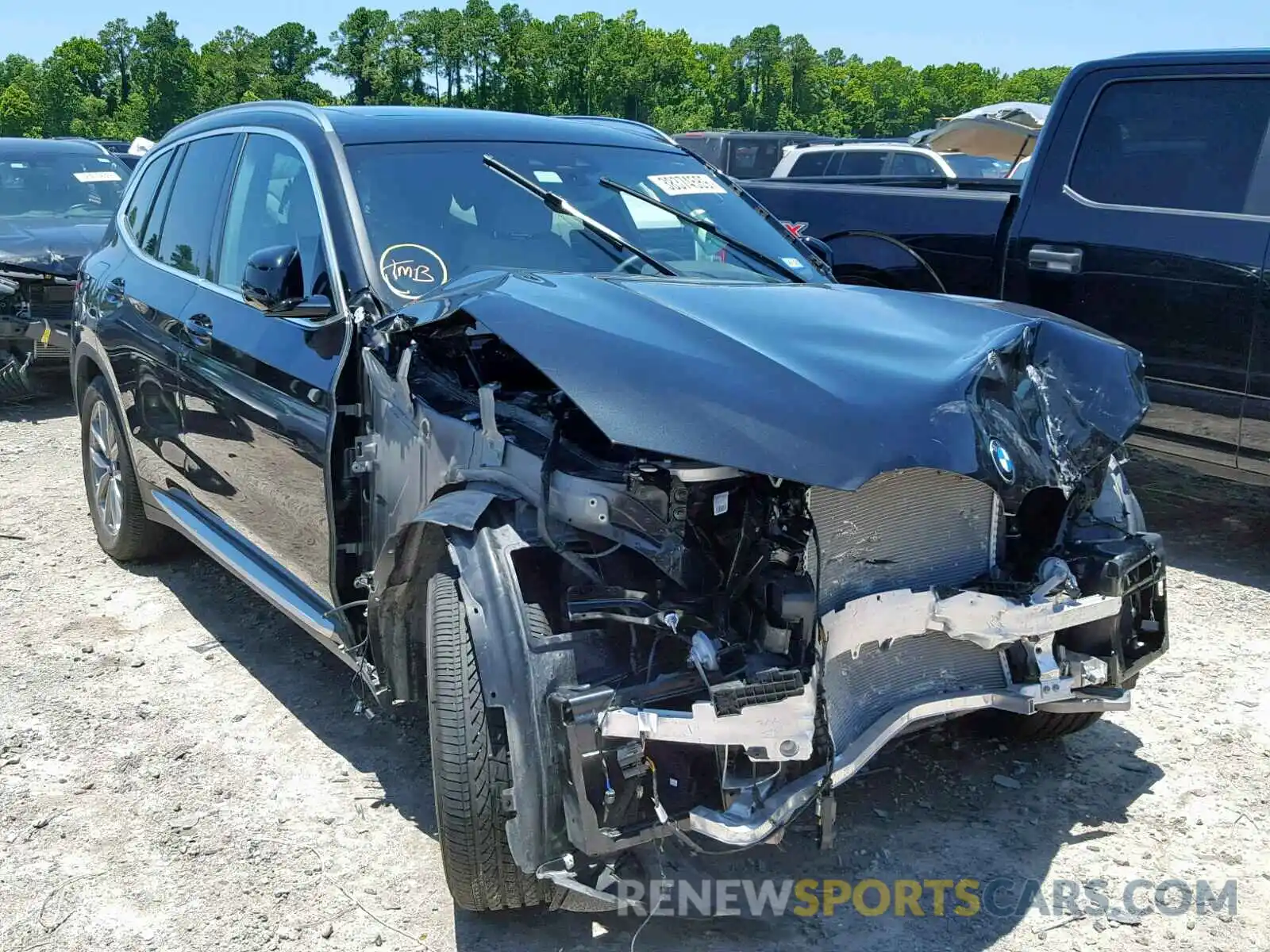 1 Photograph of a damaged car 5UXTR7C52KLE98529 BMW X3 SDRIVE3 2019