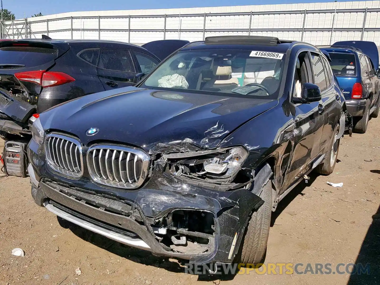 2 Фотография поврежденного автомобиля 5UXTR7C52KLF32906 BMW X3 SDRIVE3 2019