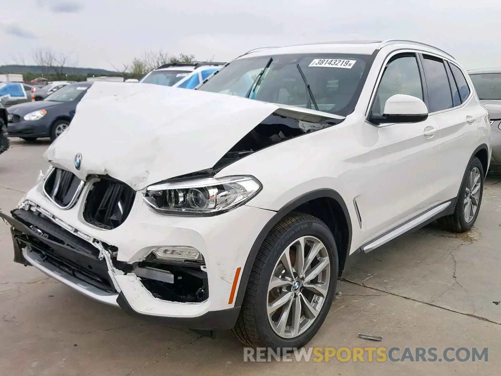 2 Photograph of a damaged car 5UXTR7C52KLF34851 BMW X3 SDRIVE3 2019