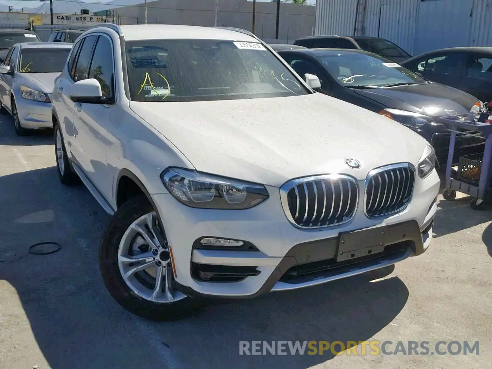 1 Photograph of a damaged car 5UXTR7C53KLF27746 BMW X3 SDRIVE3 2019