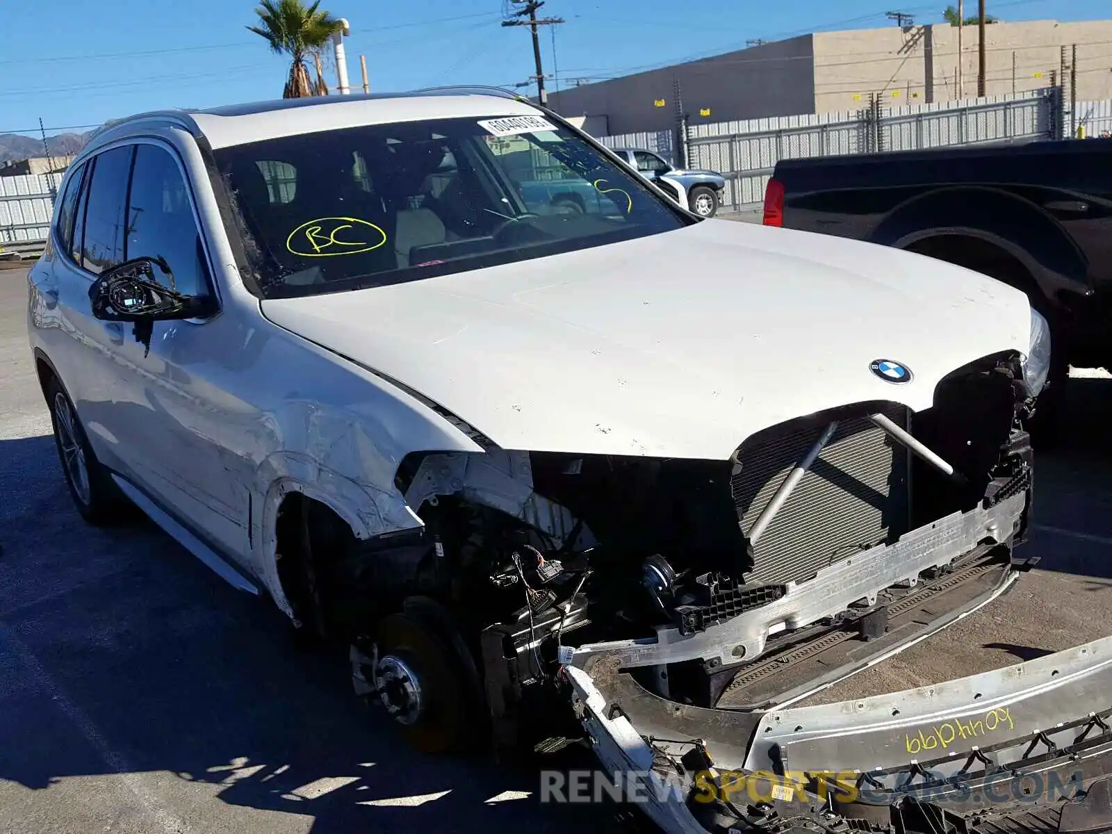 1 Photograph of a damaged car 5UXTR7C53KLR43647 BMW X3 SDRIVE3 2019