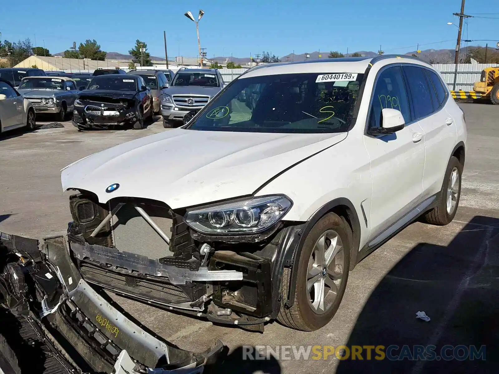 2 Photograph of a damaged car 5UXTR7C53KLR43647 BMW X3 SDRIVE3 2019