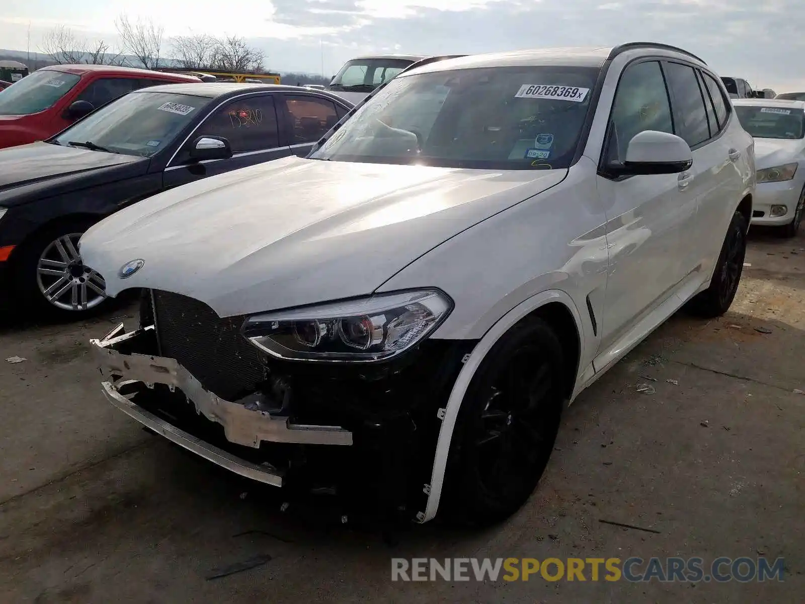 2 Photograph of a damaged car 5UXTR7C54KLF24547 BMW X3 SDRIVE3 2019