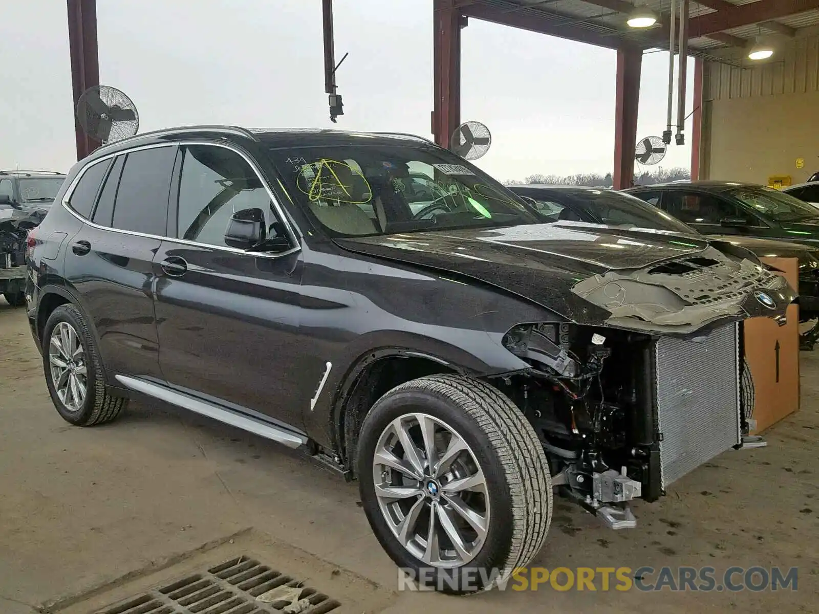 1 Photograph of a damaged car 5UXTR7C54KLF25438 BMW X3 SDRIVE3 2019