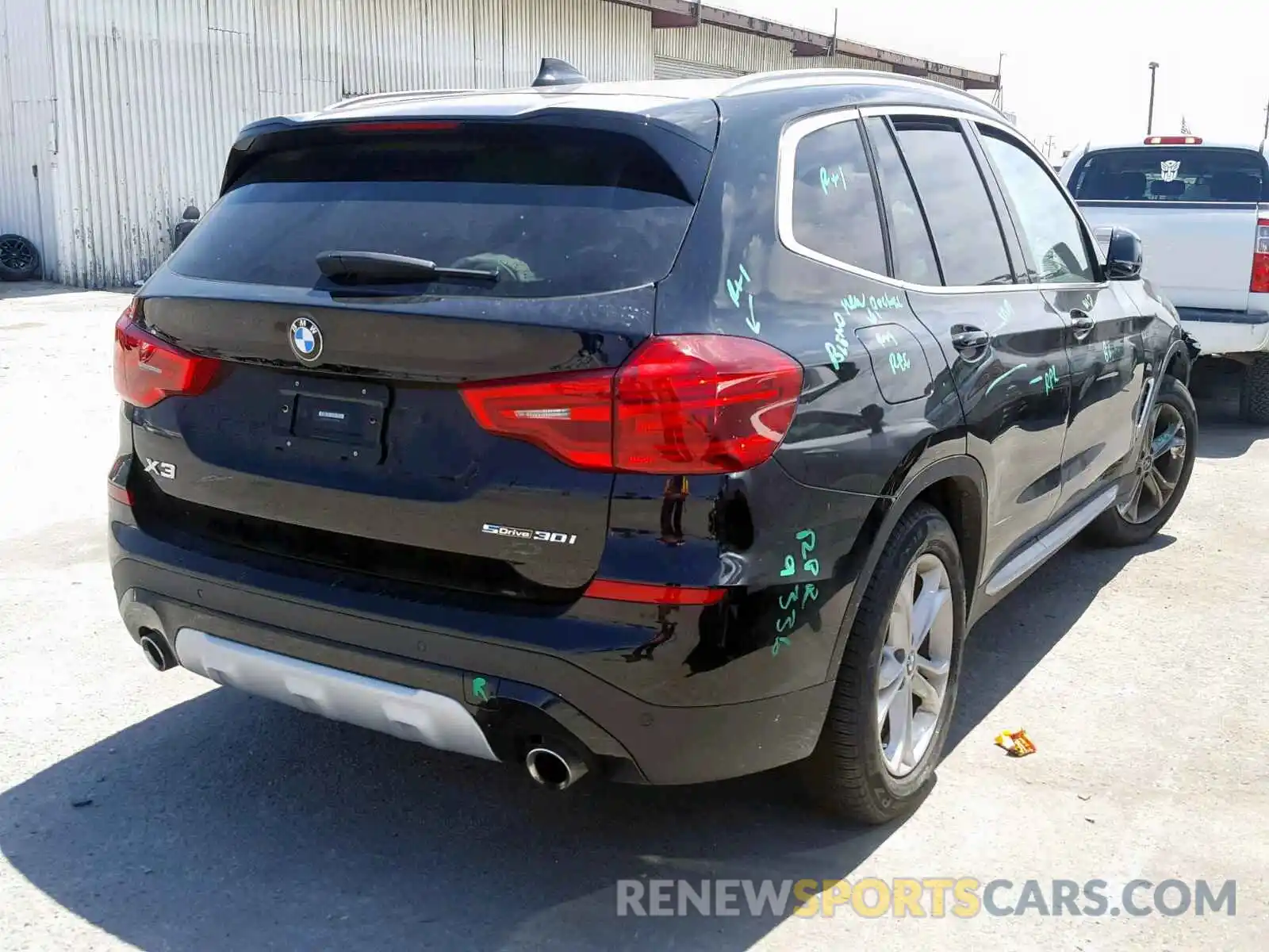 4 Фотография поврежденного автомобиля 5UXTR7C54KLF32308 BMW X3 SDRIVE3 2019