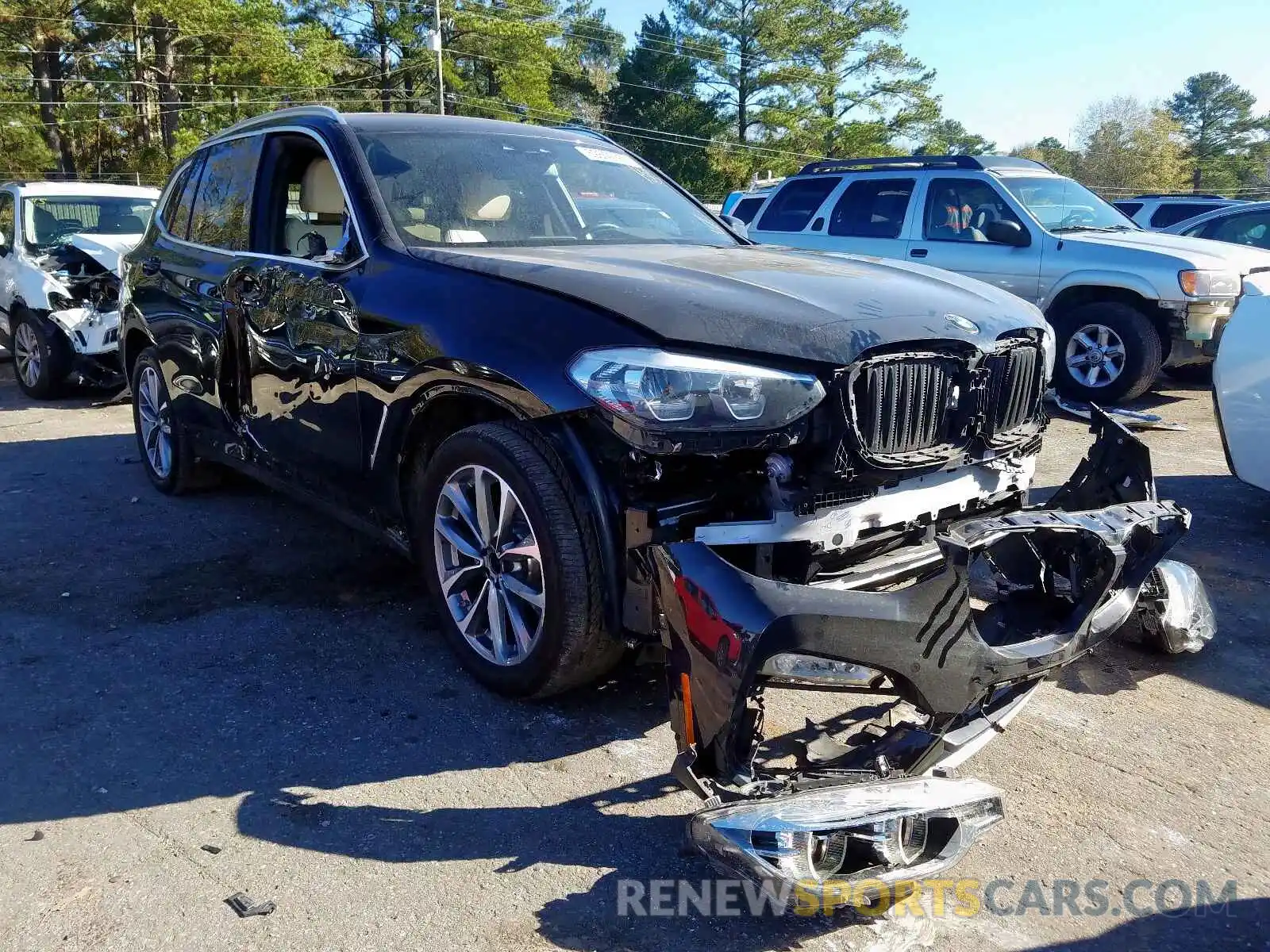 1 Photograph of a damaged car 5UXTR7C55KLE97052 BMW X3 SDRIVE3 2019