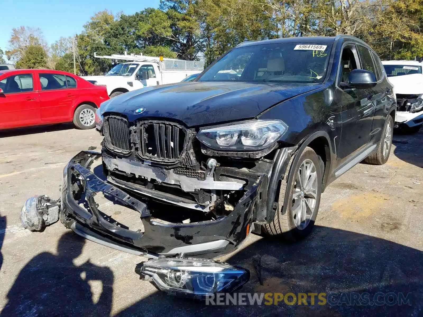 2 Photograph of a damaged car 5UXTR7C55KLE97052 BMW X3 SDRIVE3 2019