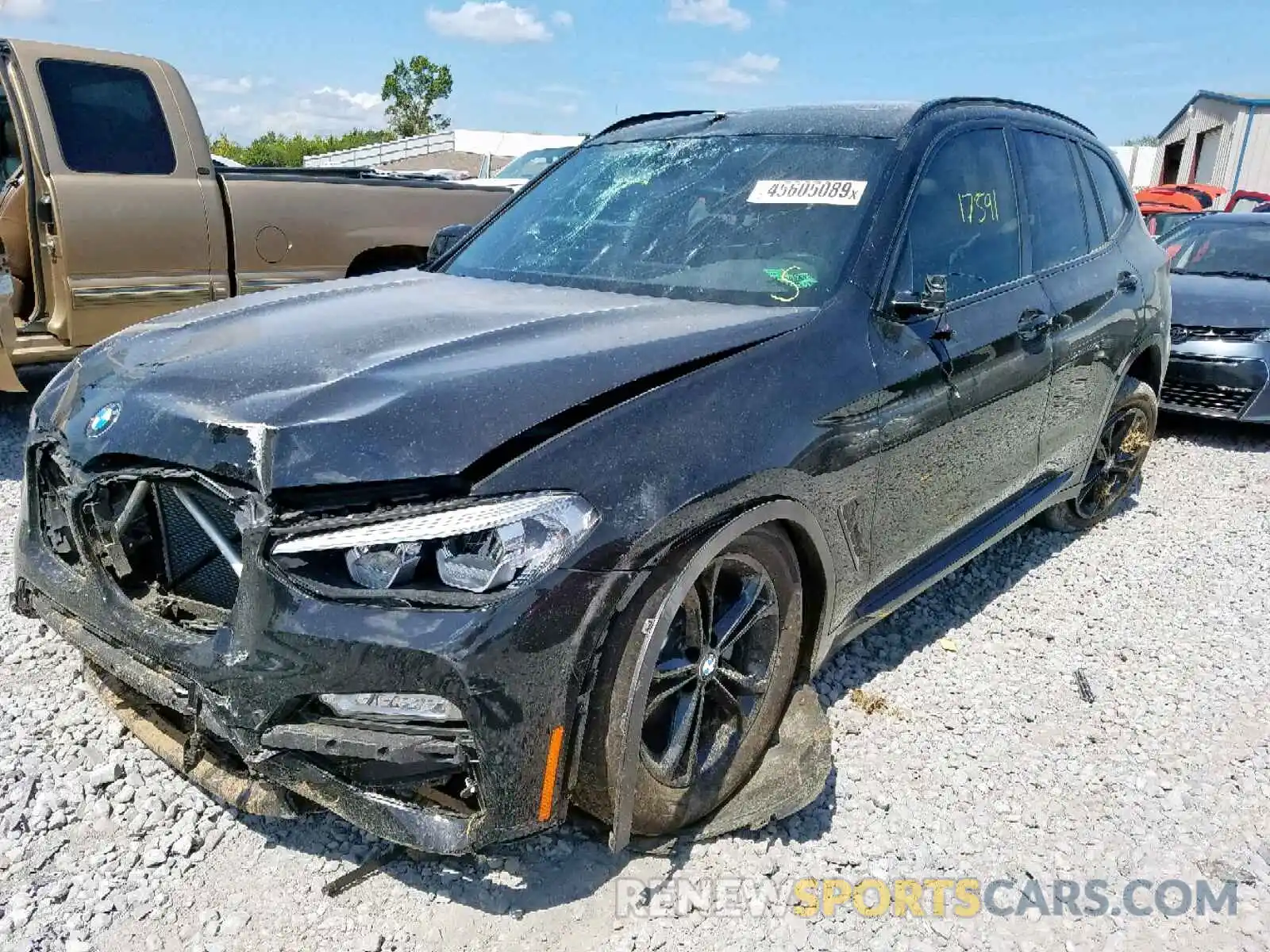 2 Photograph of a damaged car 5UXTR7C55KLF27201 BMW X3 SDRIVE3 2019