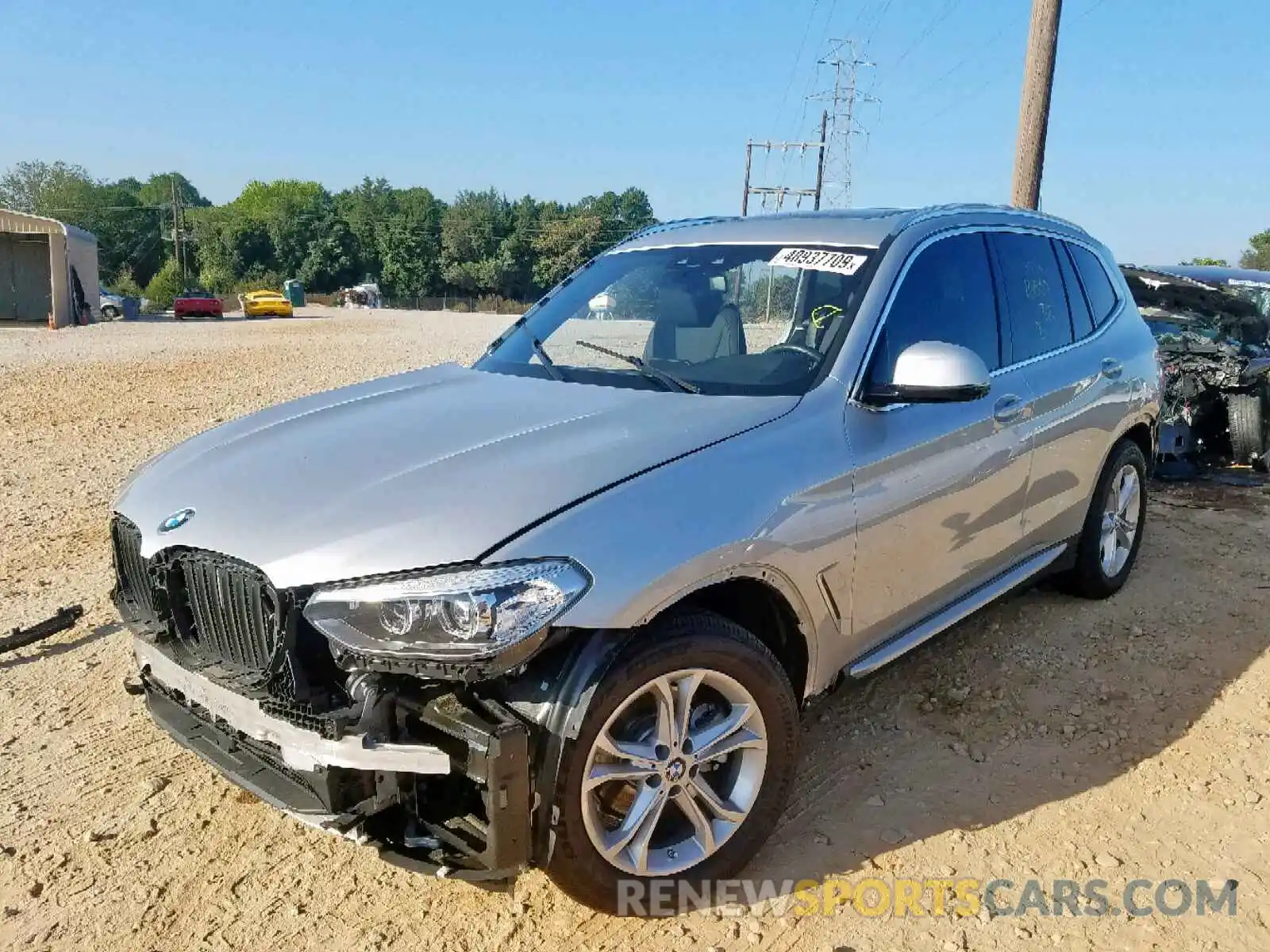 2 Photograph of a damaged car 5UXTR7C55KLF33581 BMW X3 SDRIVE3 2019