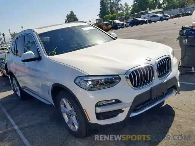 1 Photograph of a damaged car 5UXTR7C55KLF37811 BMW X3 SDRIVE3 2019