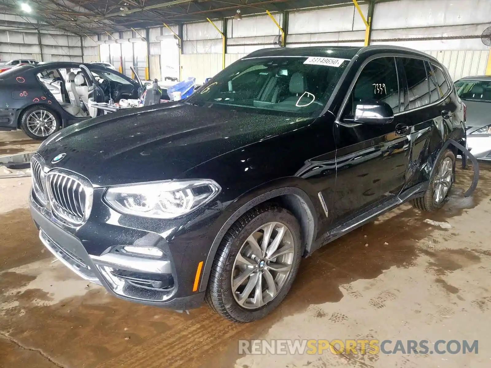 2 Photograph of a damaged car 5UXTR7C55KLR50941 BMW X3 SDRIVE3 2019