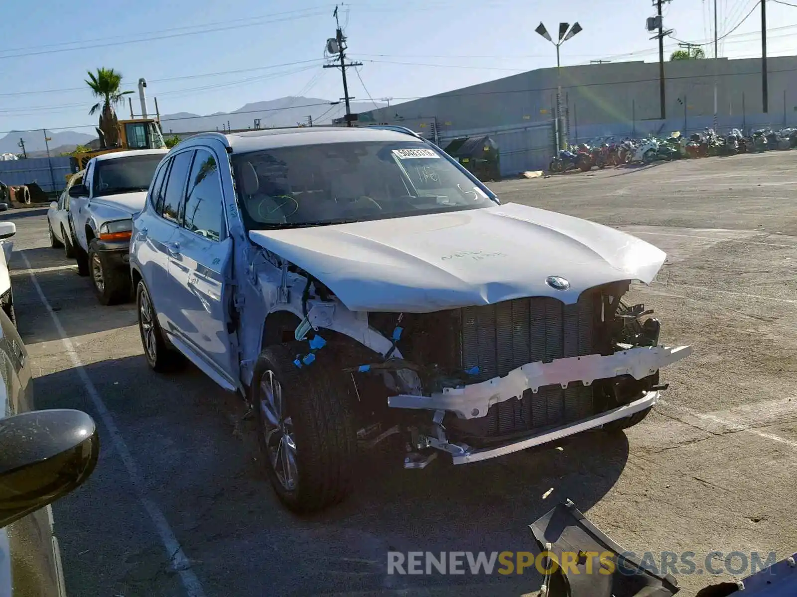 1 Photograph of a damaged car 5UXTR7C55KLR52981 BMW X3 SDRIVE3 2019