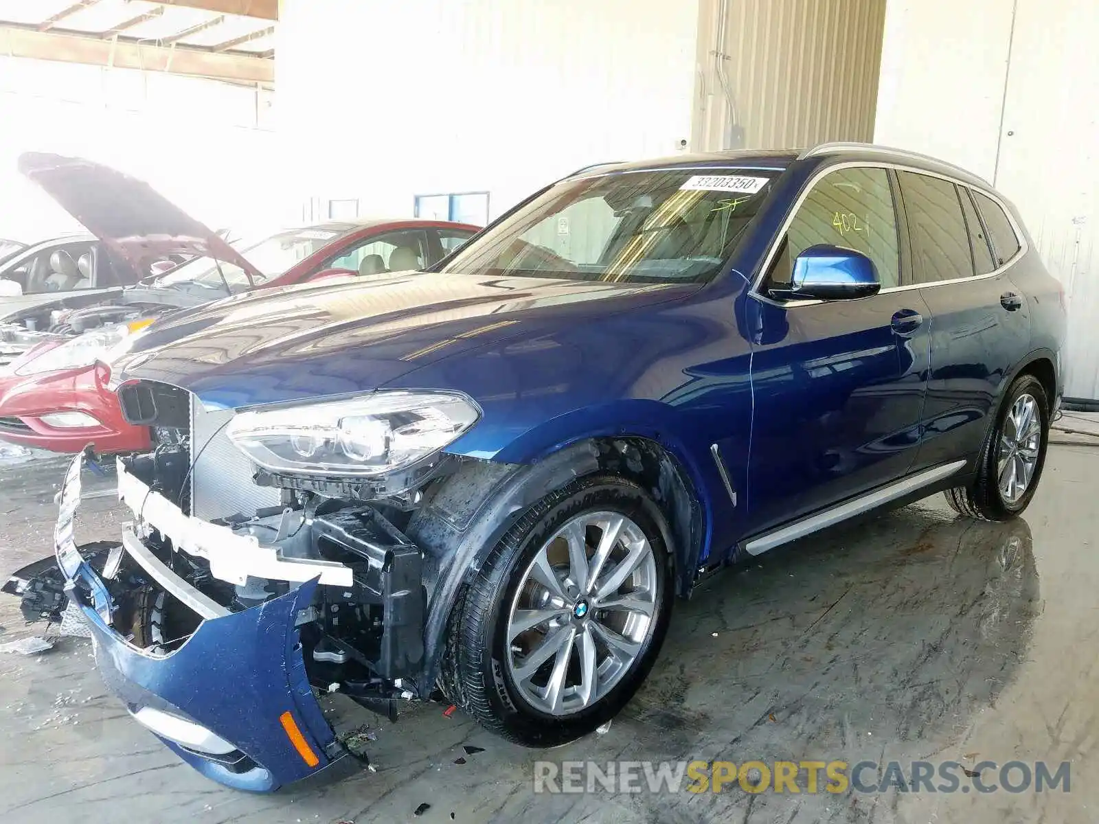 2 Photograph of a damaged car 5UXTR7C56KLE96248 BMW X3 SDRIVE3 2019