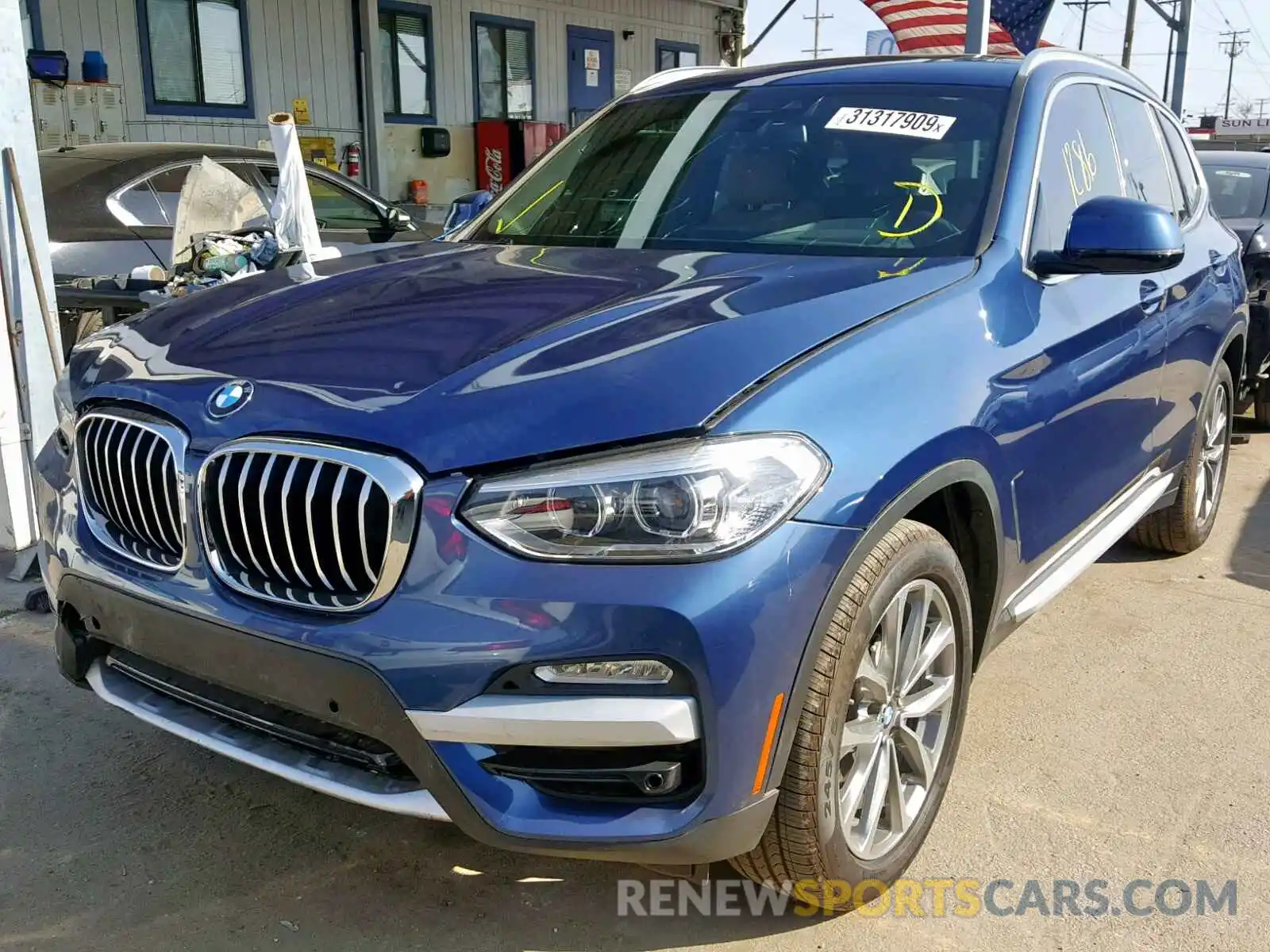 2 Фотография поврежденного автомобиля 5UXTR7C56KLF31645 BMW X3 SDRIVE3 2019