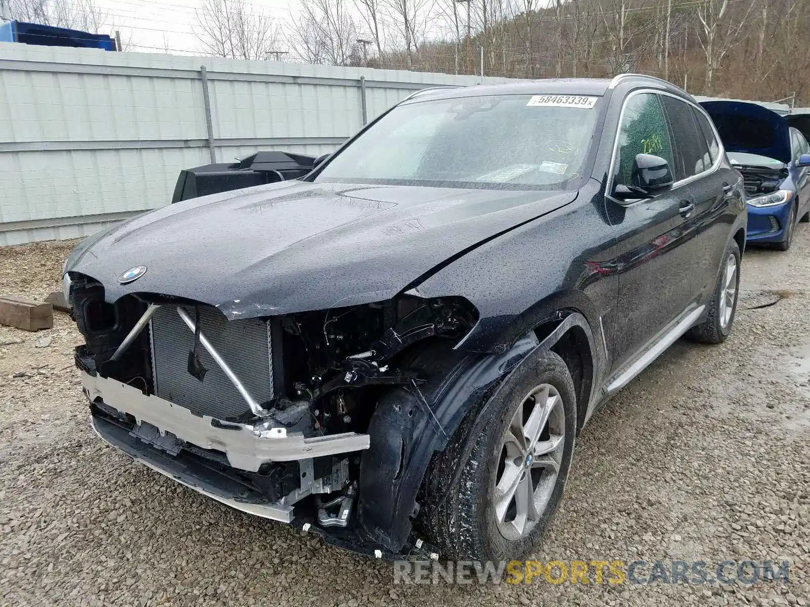 2 Photograph of a damaged car 5UXTR7C56KLR39527 BMW X3 SDRIVE3 2019