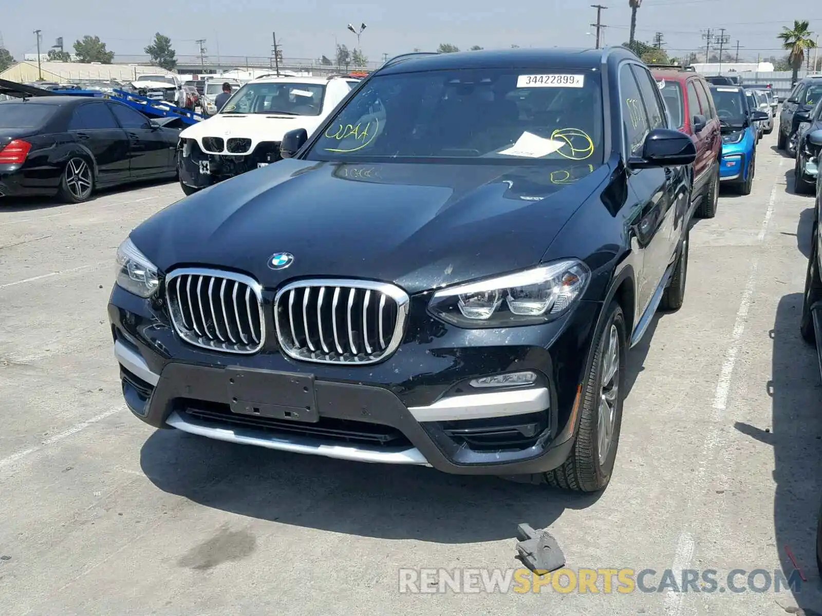 2 Photograph of a damaged car 5UXTR7C57KLA48214 BMW X3 SDRIVE3 2019