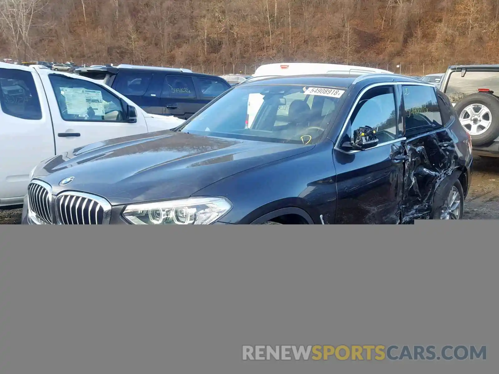 2 Photograph of a damaged car 5UXTR7C57KLA48309 BMW X3 SDRIVE3 2019