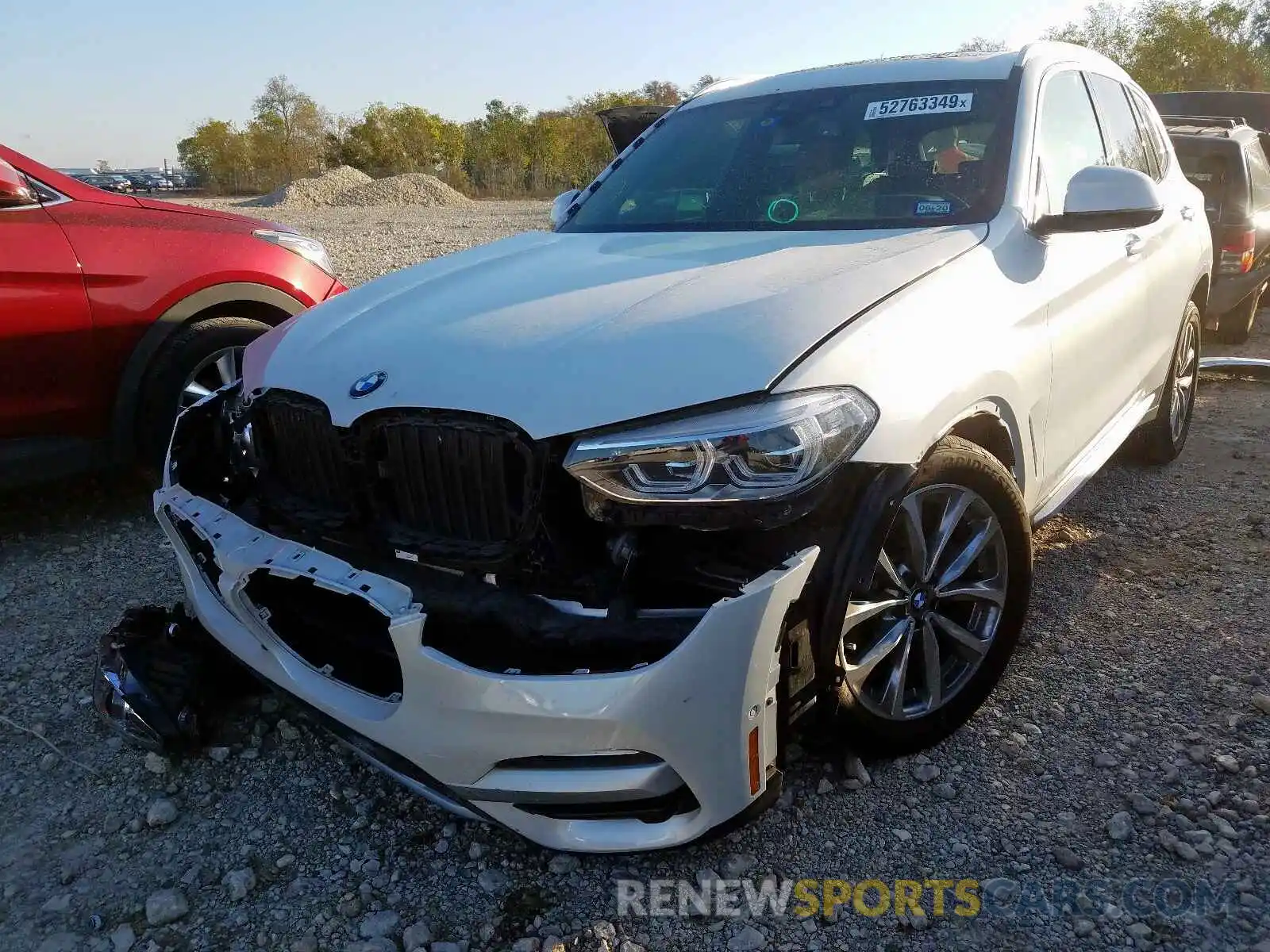 2 Фотография поврежденного автомобиля 5UXTR7C57KLE97571 BMW X3 SDRIVE3 2019