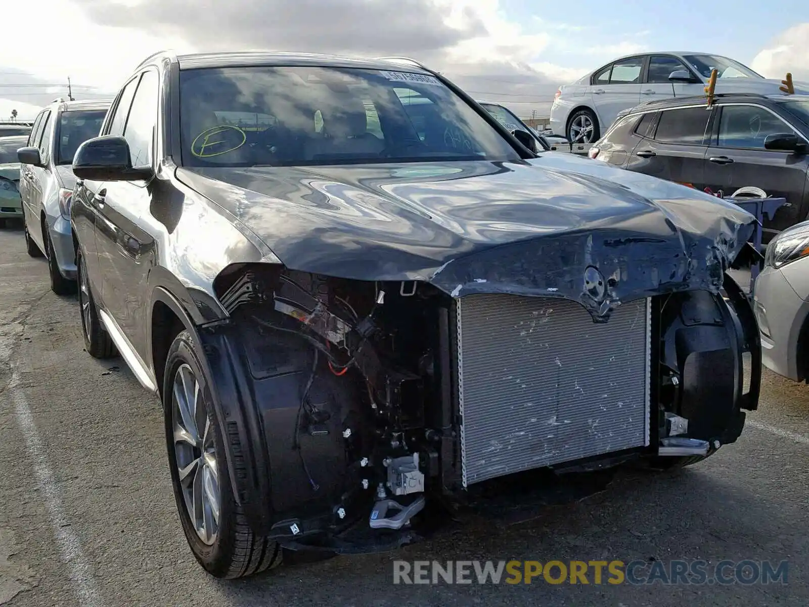 1 Photograph of a damaged car 5UXTR7C57KLE98459 BMW X3 SDRIVE3 2019