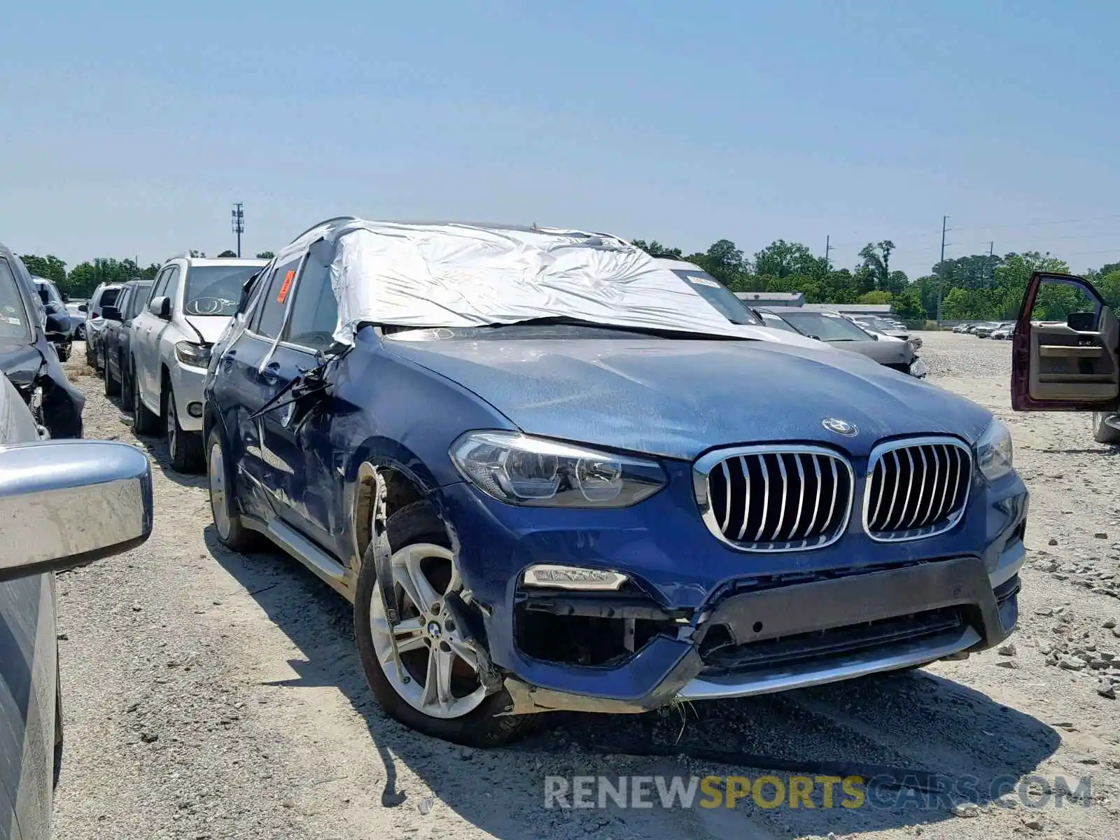 1 Photograph of a damaged car 5UXTR7C57KLF27264 BMW X3 SDRIVE3 2019