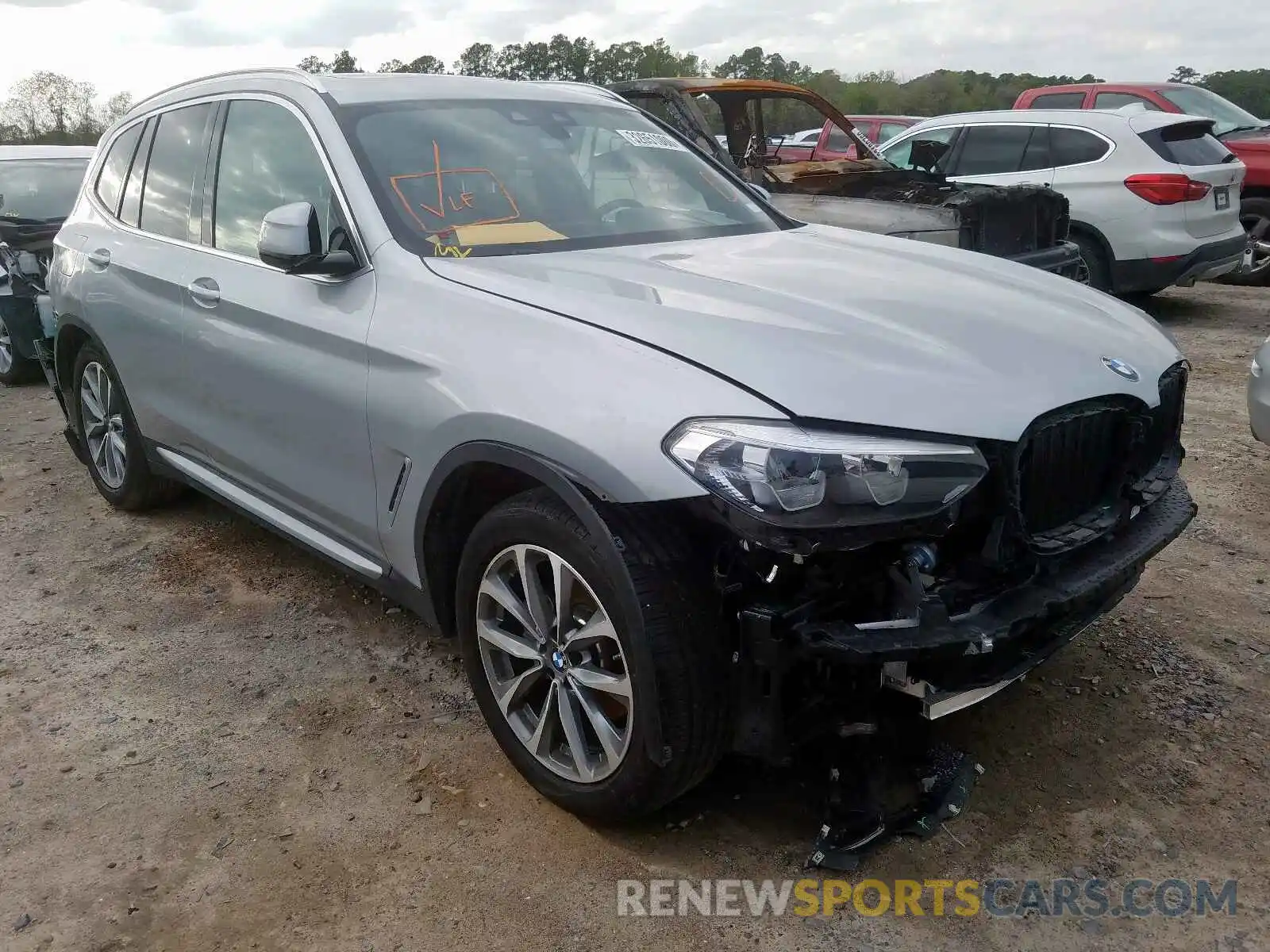 1 Photograph of a damaged car 5UXTR7C57KLF27944 BMW X3 SDRIVE3 2019