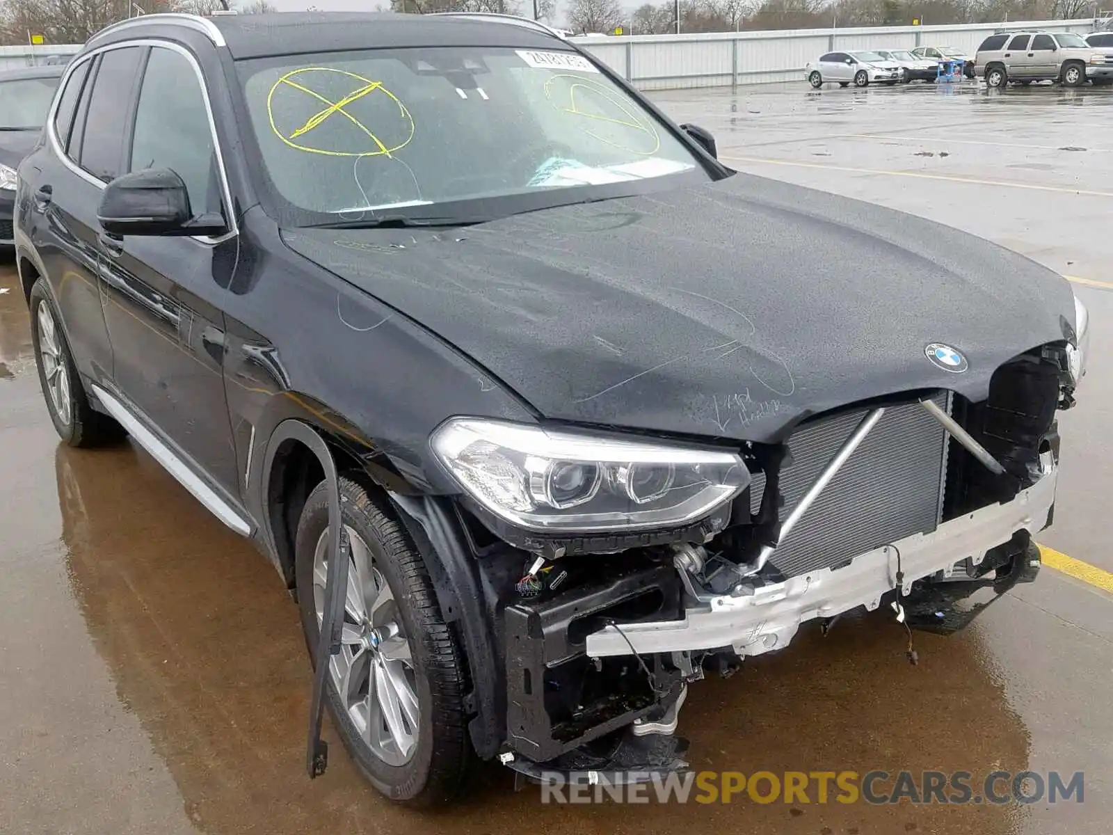 1 Photograph of a damaged car 5UXTR7C57KLF33775 BMW X3 SDRIVE3 2019