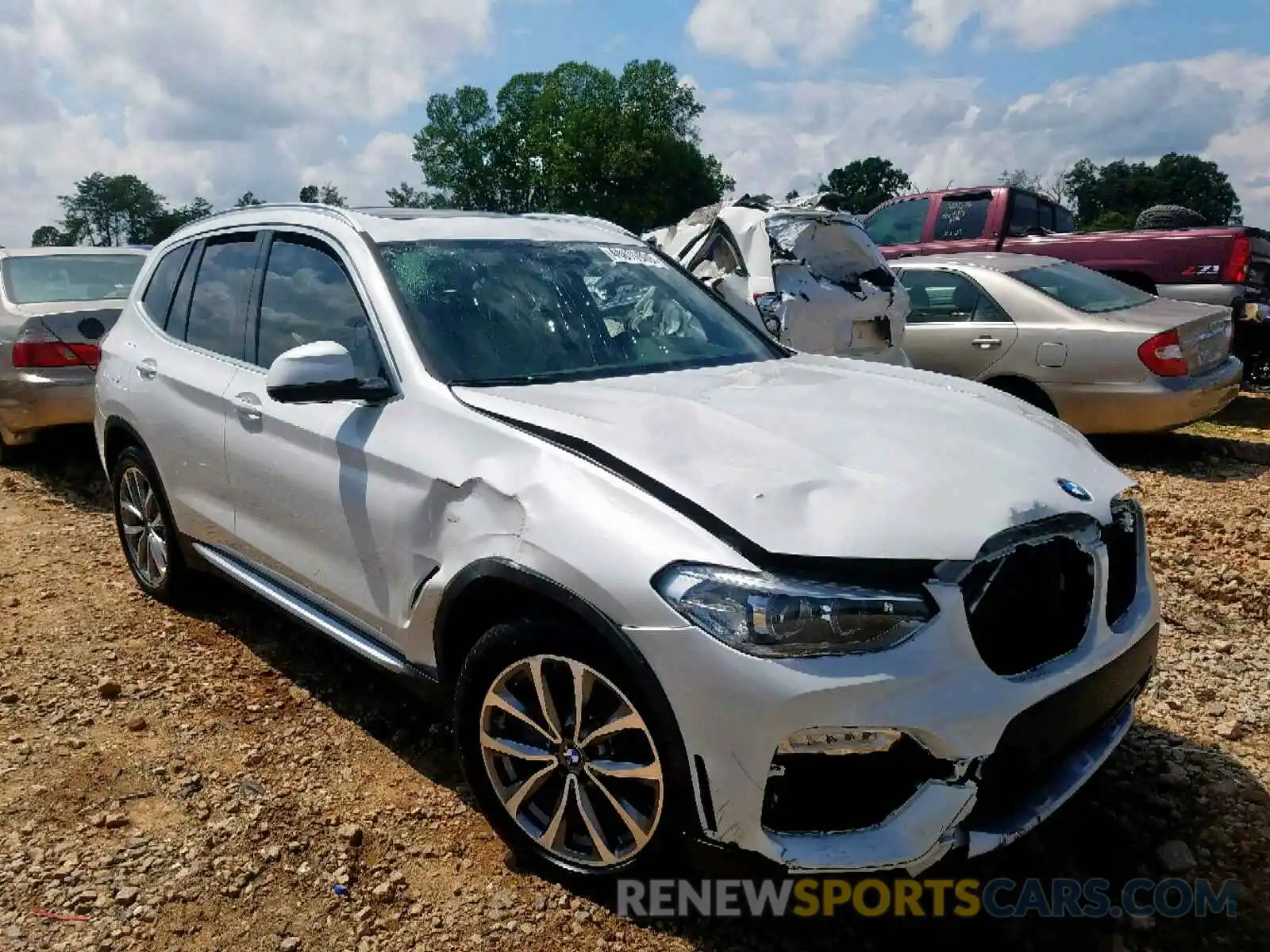 1 Photograph of a damaged car 5UXTR7C57KLF33890 BMW X3 SDRIVE3 2019