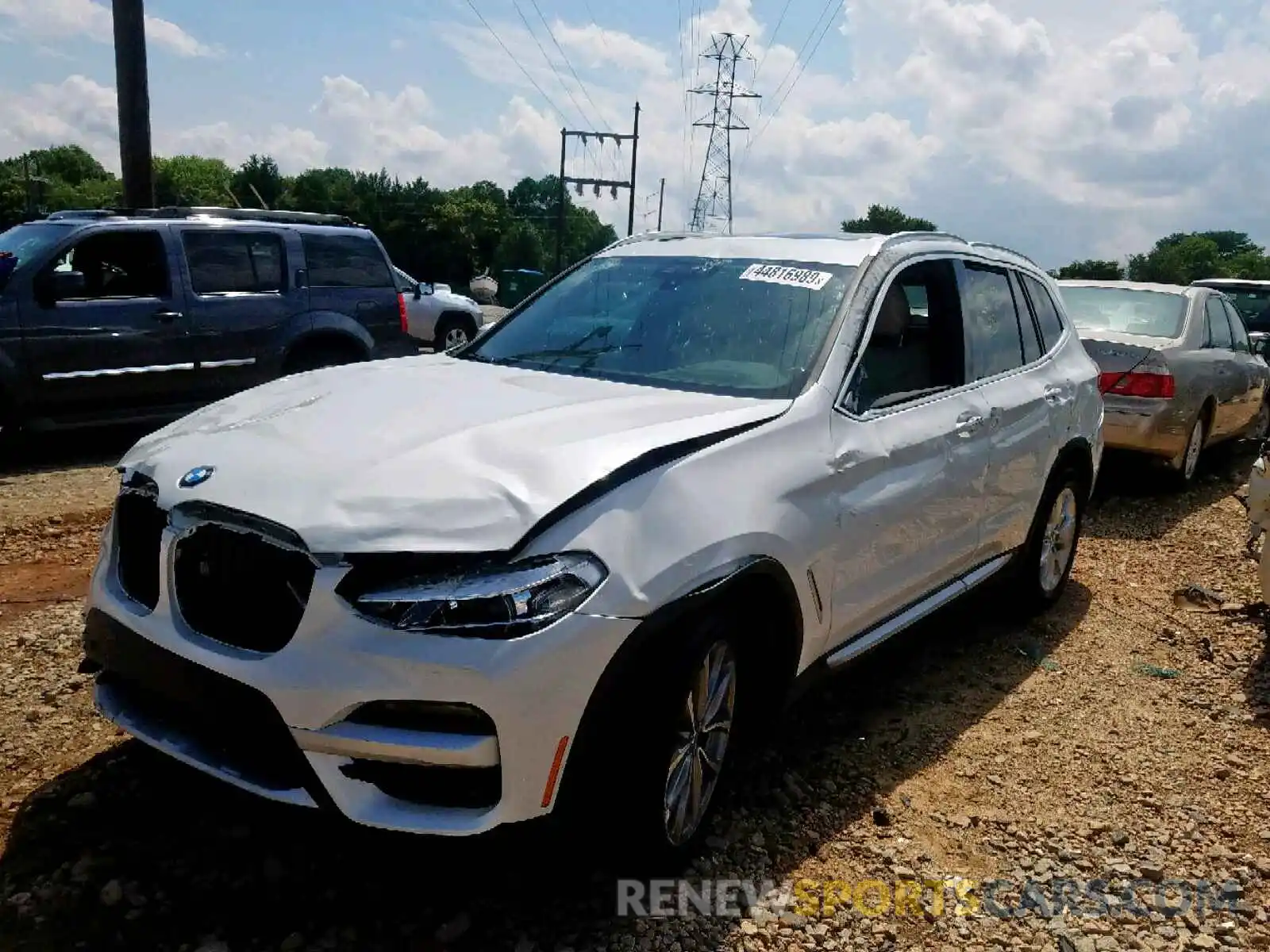 2 Photograph of a damaged car 5UXTR7C57KLF33890 BMW X3 SDRIVE3 2019