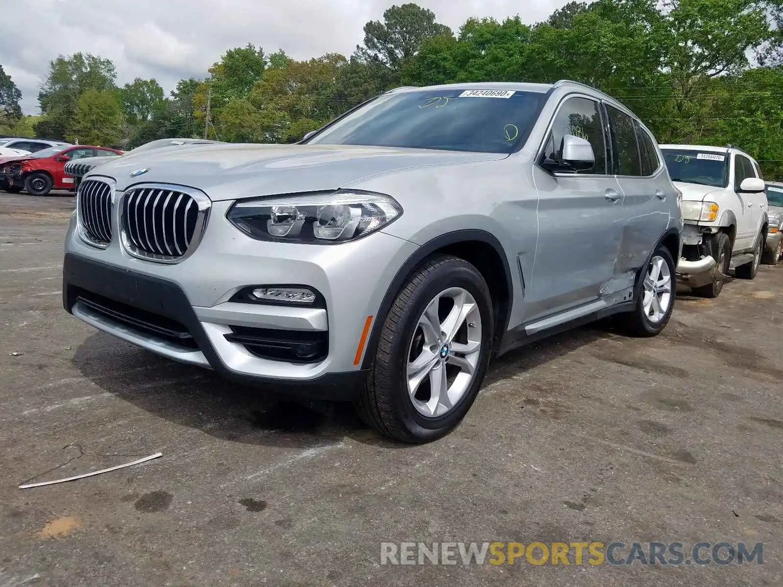 2 Photograph of a damaged car 5UXTR7C58KLF28357 BMW X3 SDRIVE3 2019