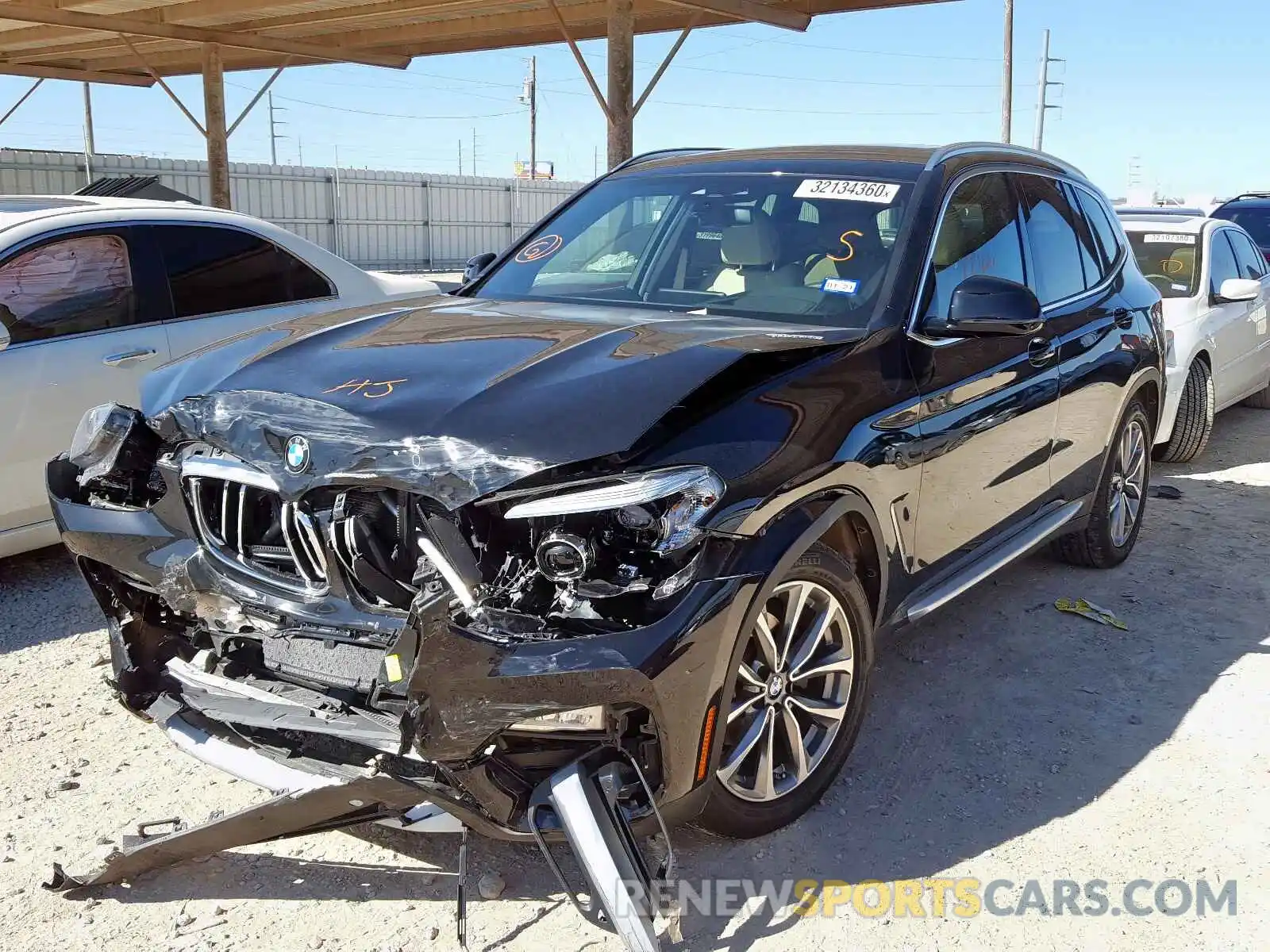 2 Photograph of a damaged car 5UXTR7C58KLF29685 BMW X3 SDRIVE3 2019