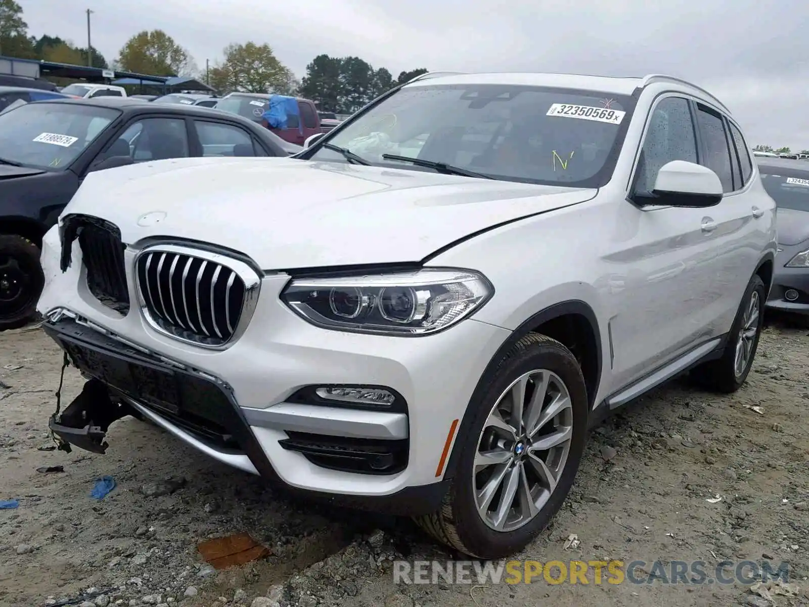 2 Photograph of a damaged car 5UXTR7C59KLE88984 BMW X3 SDRIVE3 2019