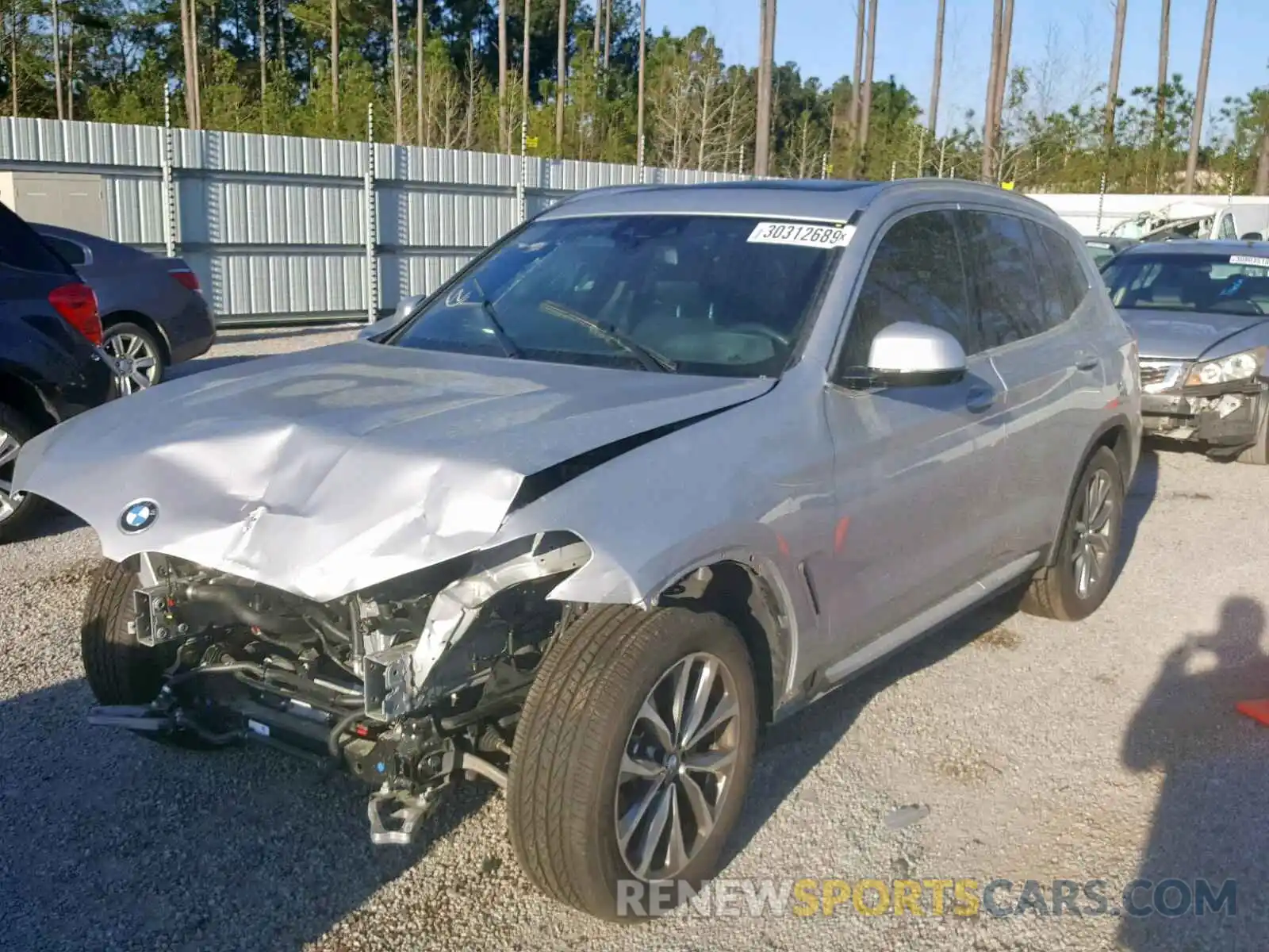 2 Photograph of a damaged car 5UXTR7C59KLF25290 BMW X3 SDRIVE3 2019