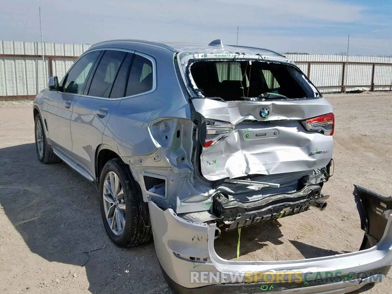 3 Photograph of a damaged car 5UXTR7C59KLF25807 BMW X3 SDRIVE3 2019