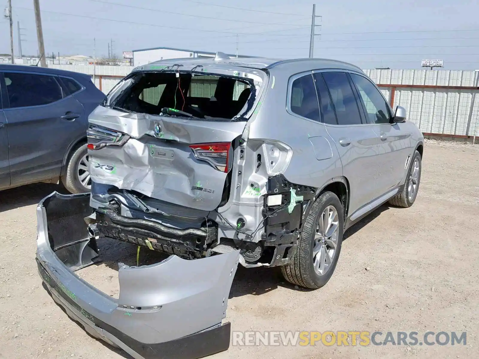 4 Photograph of a damaged car 5UXTR7C59KLF25807 BMW X3 SDRIVE3 2019